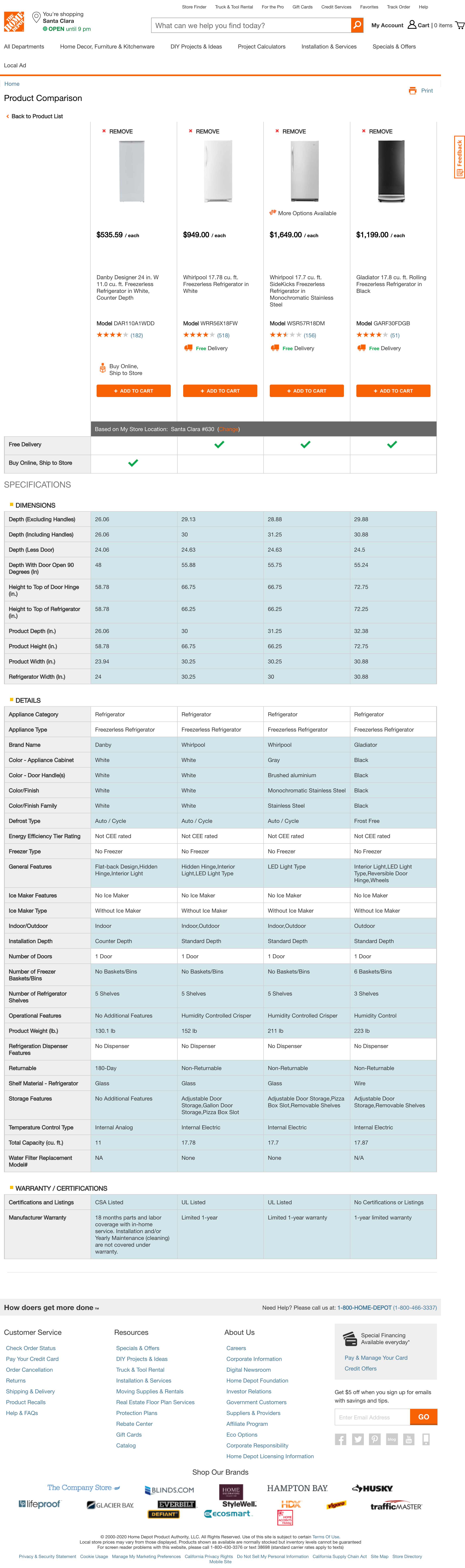 Desktop screenshot of Home Depot