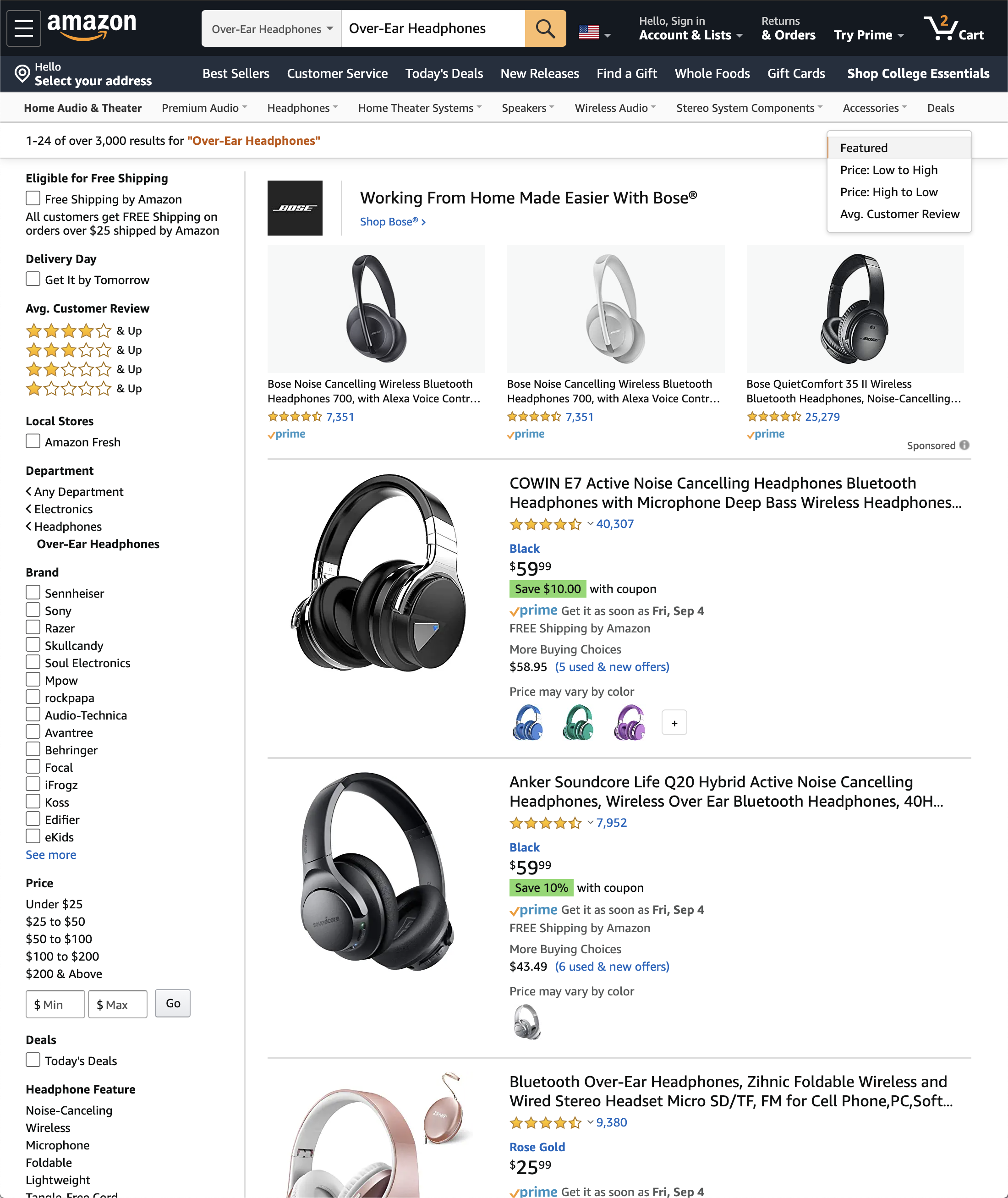 Desktop screenshot of Amazon