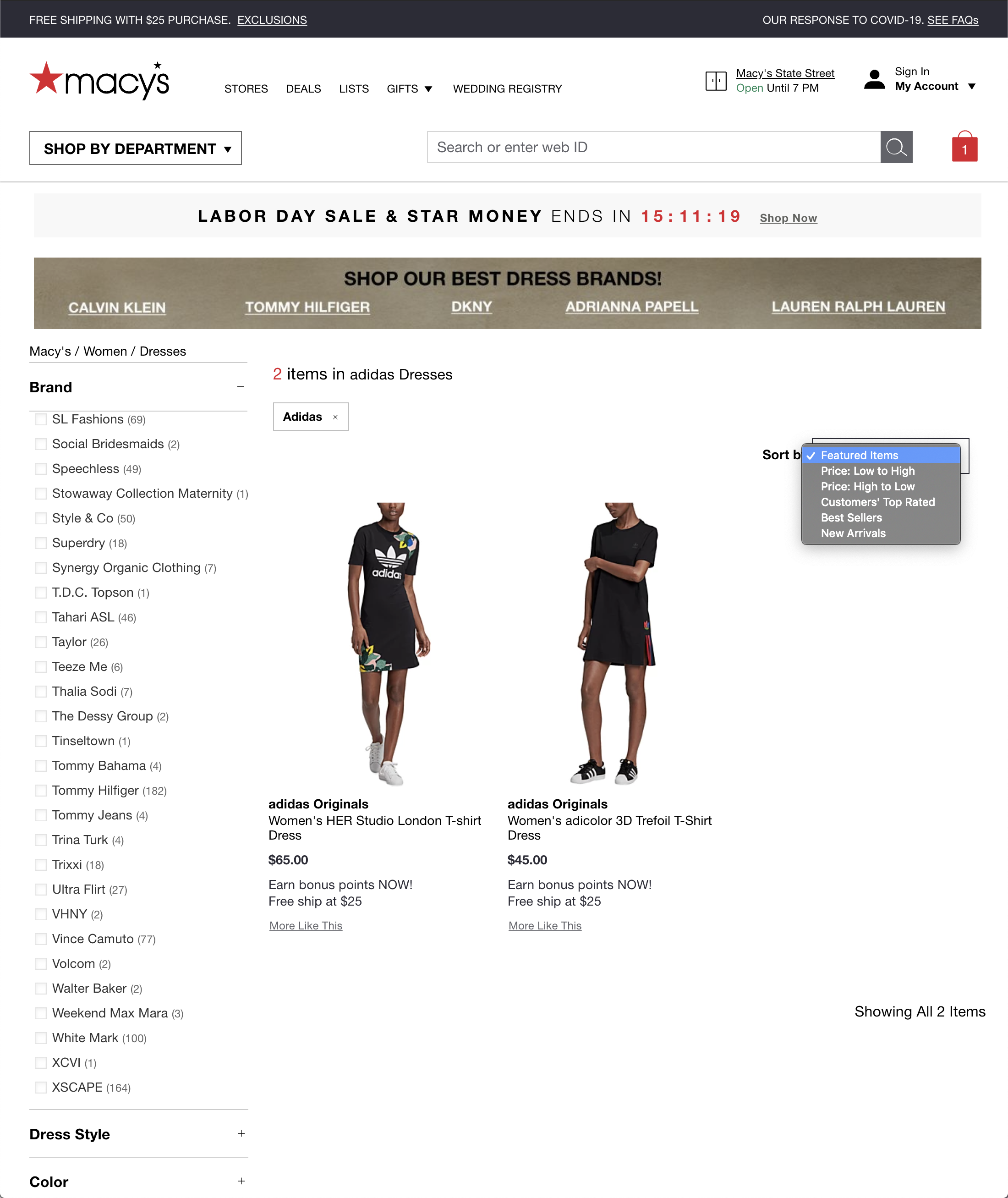 Desktop screenshot of Macy’s