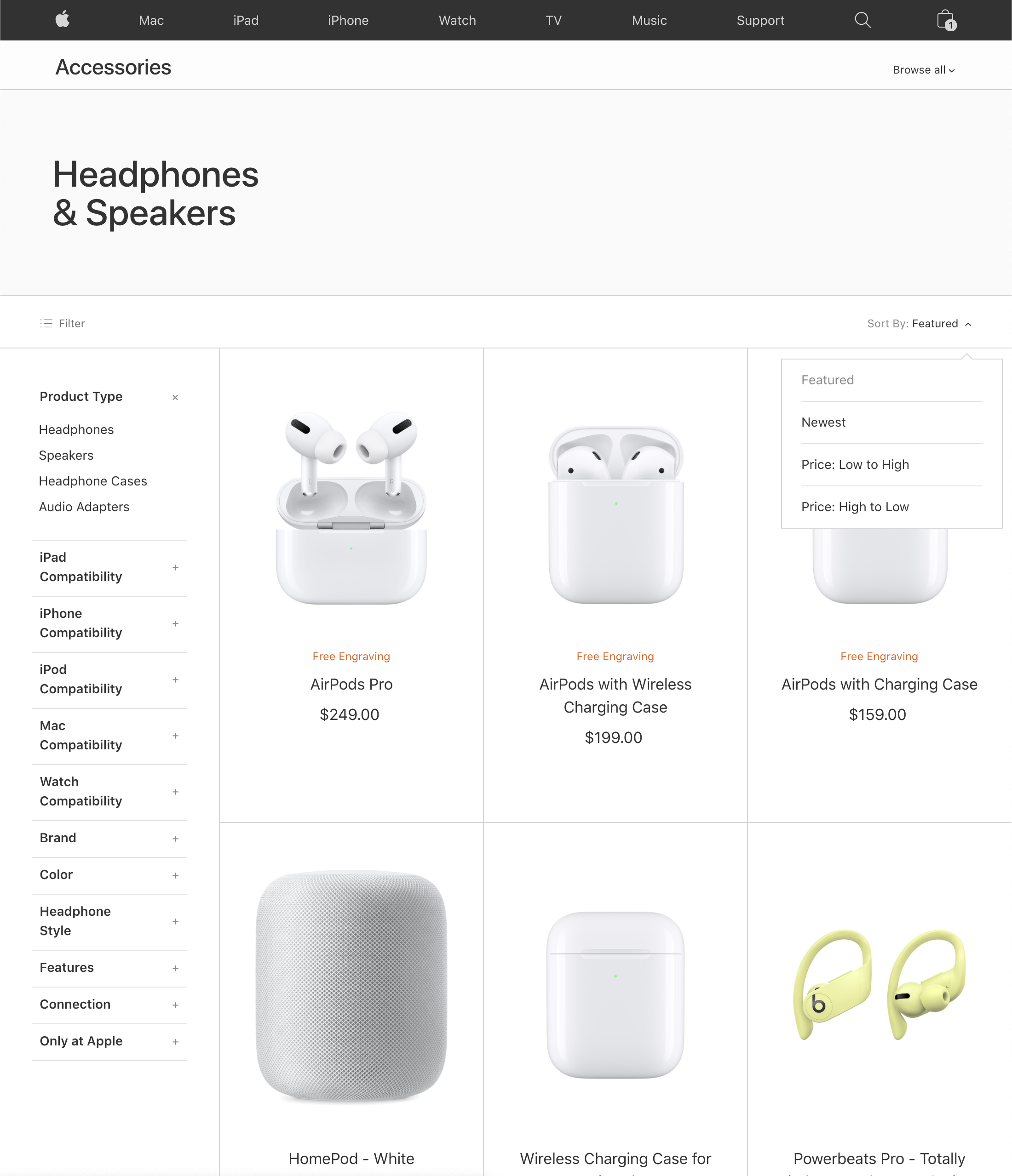 Desktop screenshot of Apple