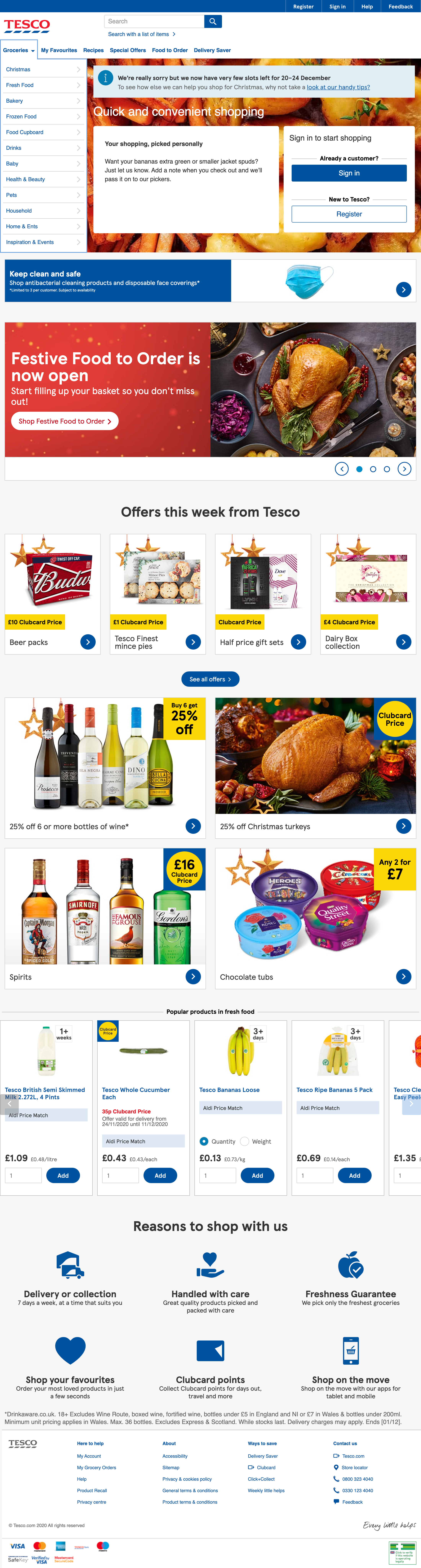 Tesco’s E-Commerce UX Case Study – Baymard Institute