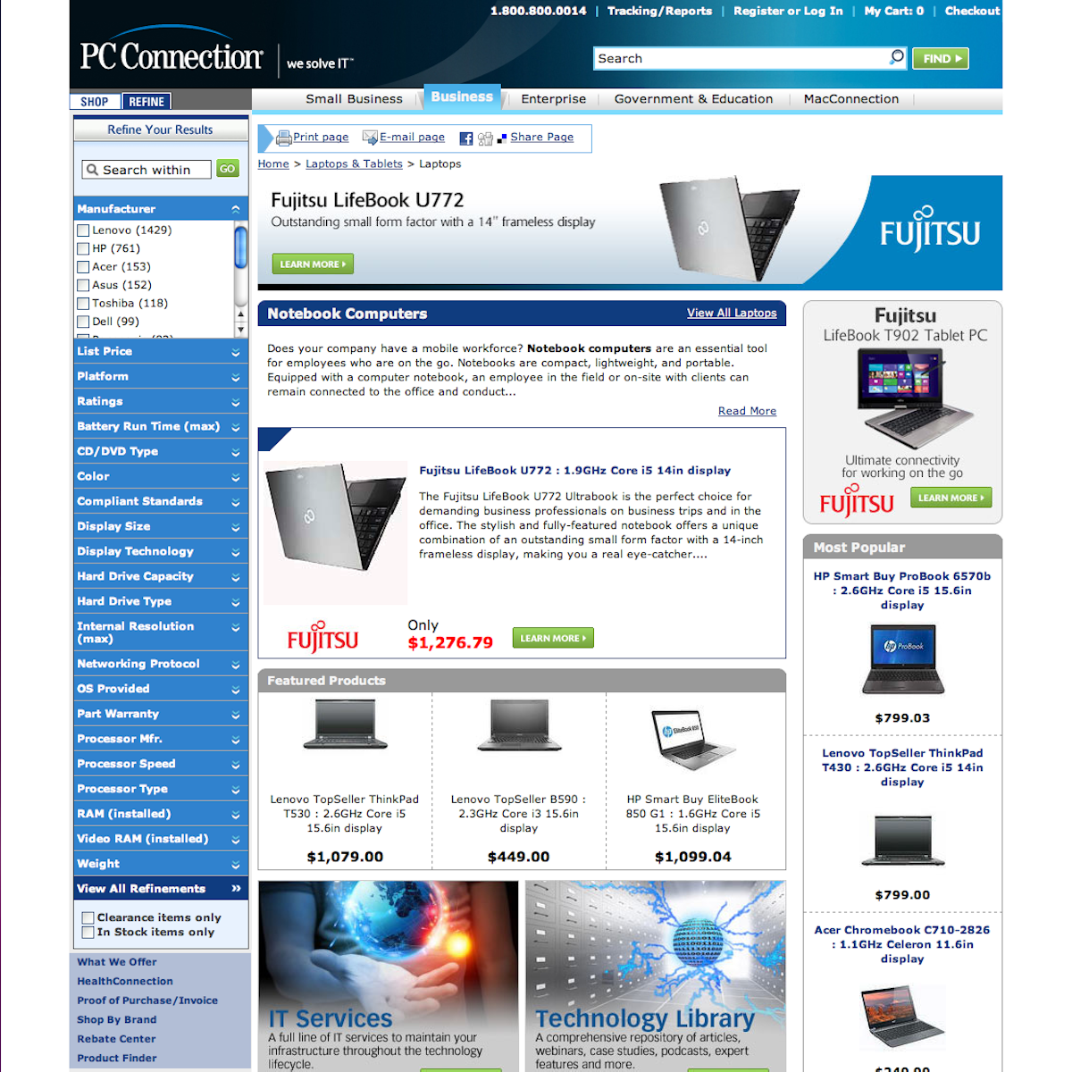 PC Connection UX Case Study Baymard Institute