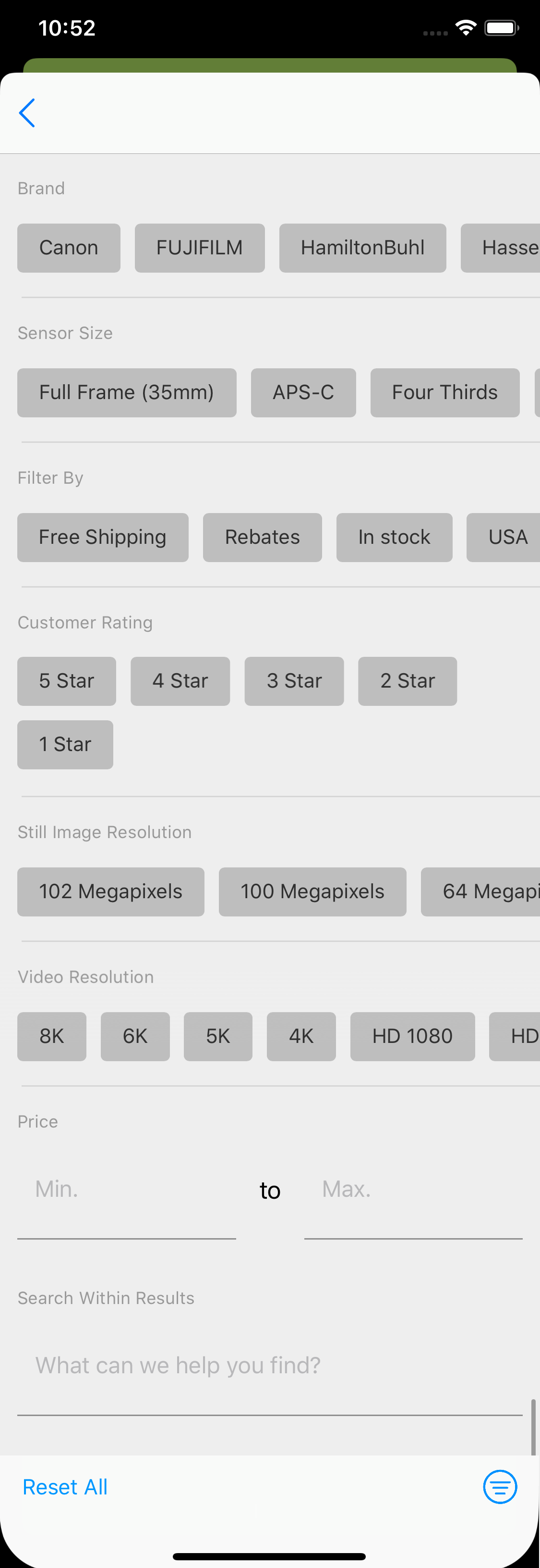 Mobile screenshot of B&H Photo