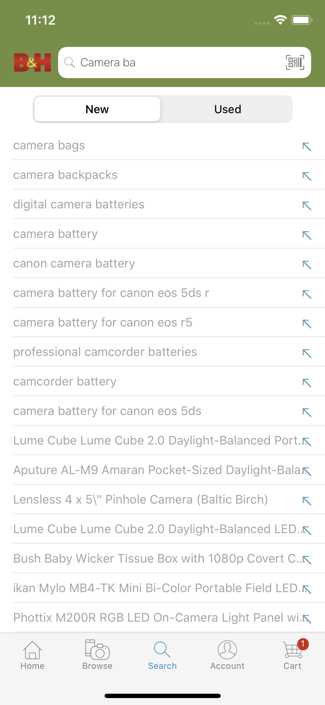Mobile screenshot of B&H Photo