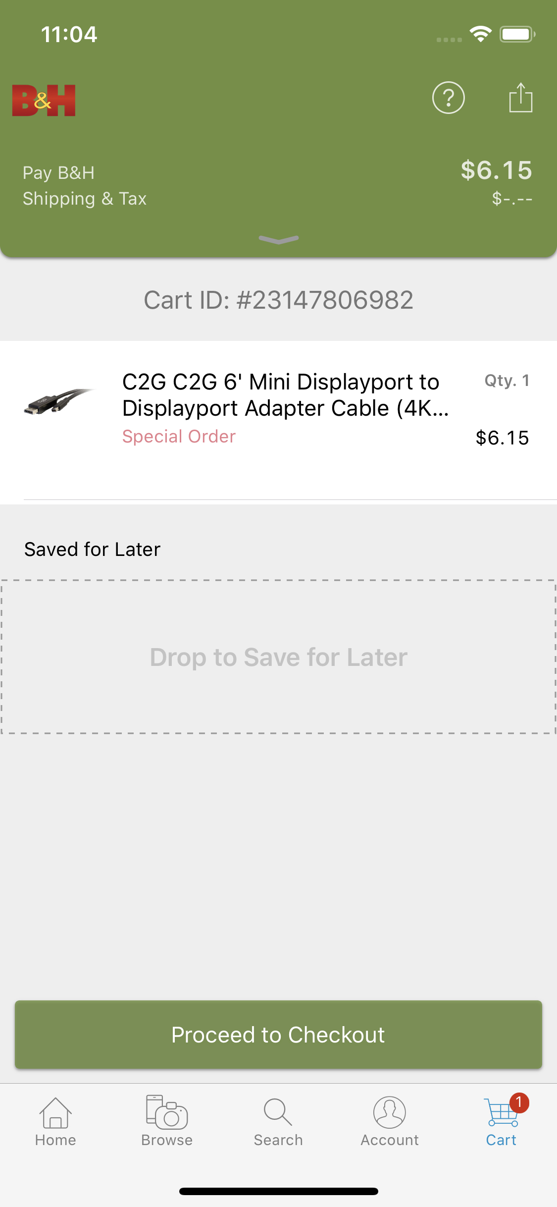 Mobile screenshot of B&H Photo