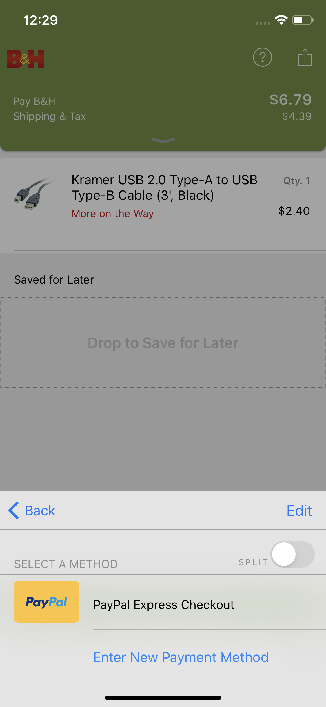 Mobile screenshot of B&H Photo