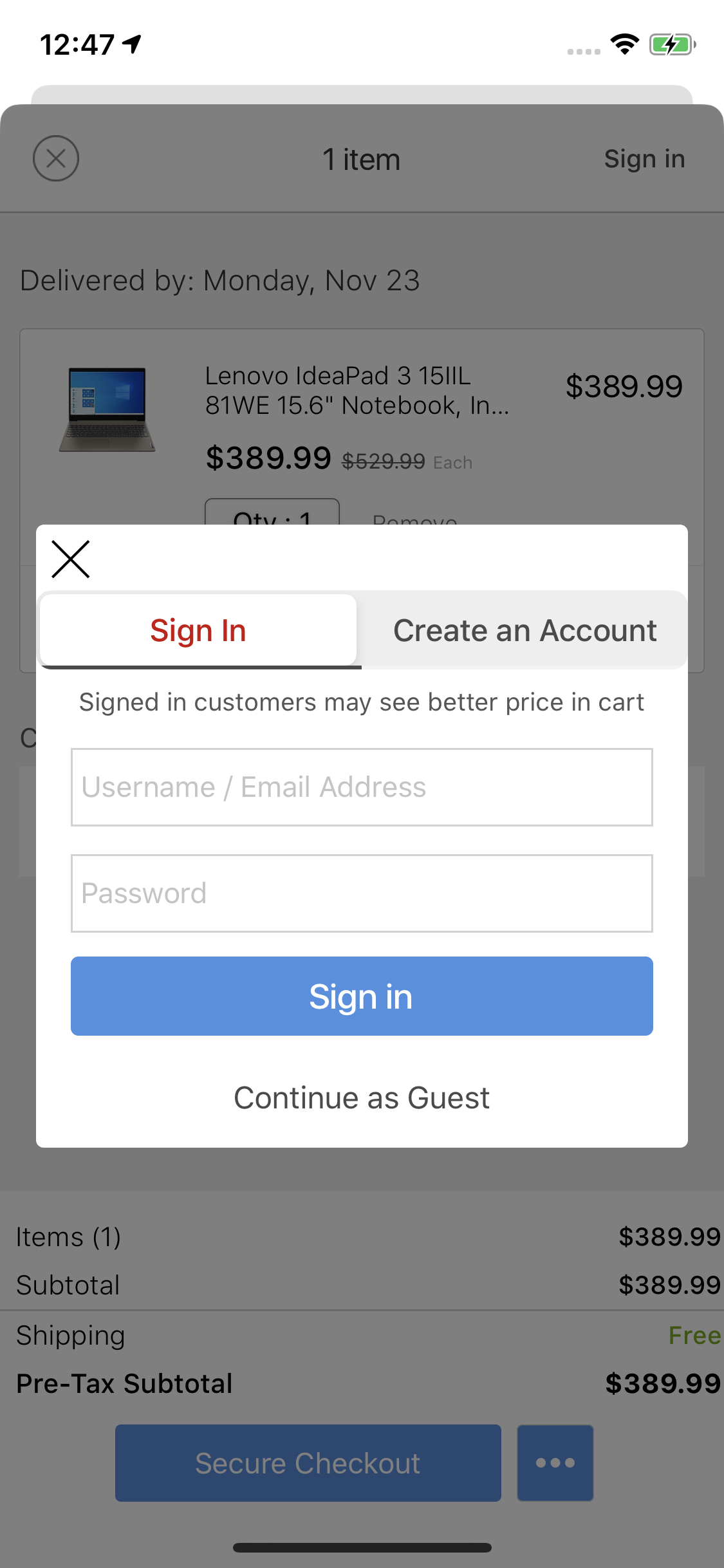 Mobile screenshot of undefined