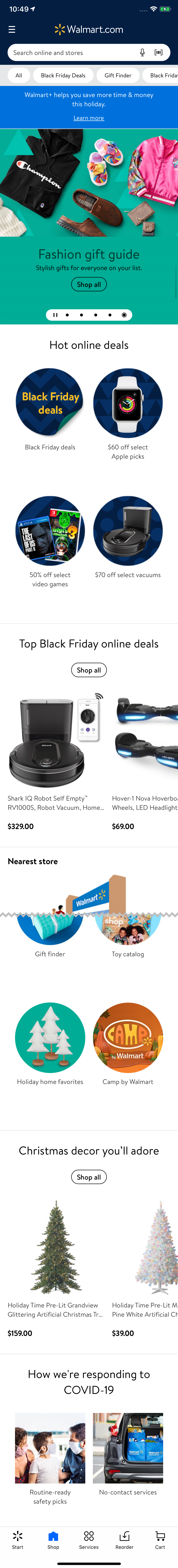 Mobile screenshot of Walmart