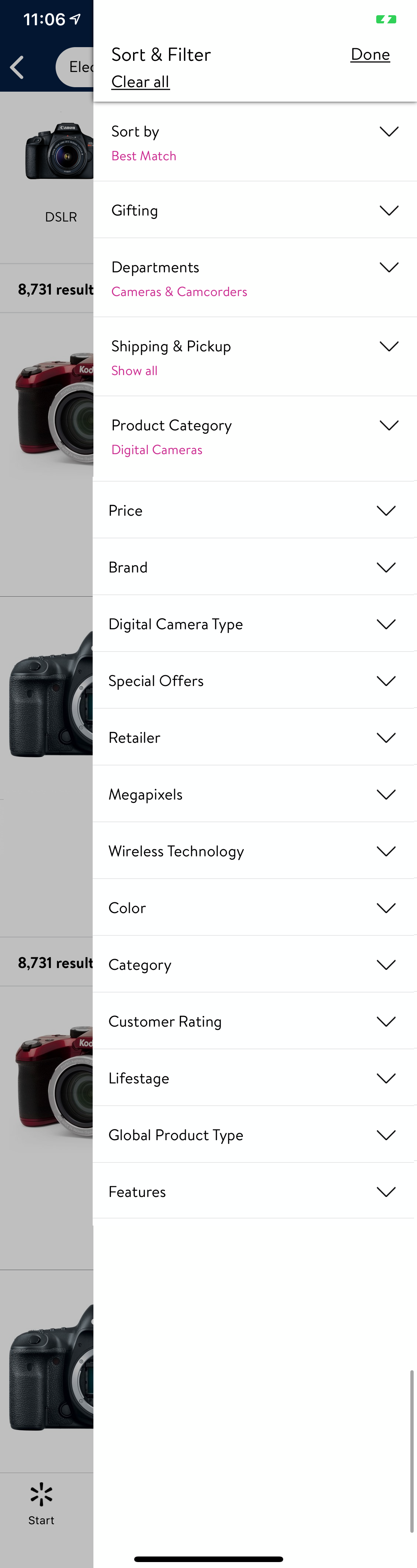 Mobile screenshot of Walmart