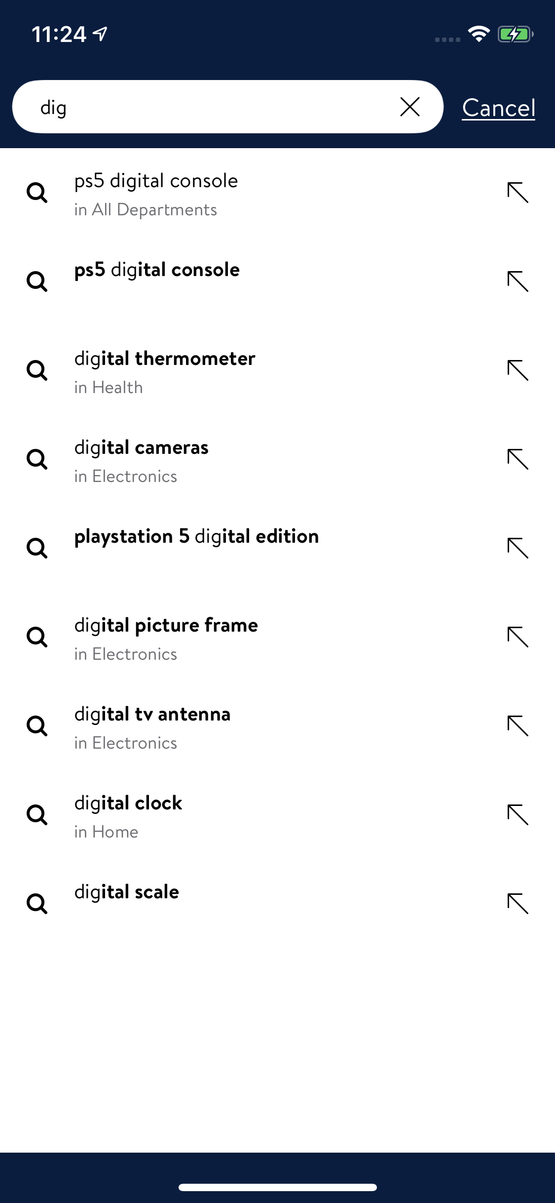 Mobile screenshot of Walmart