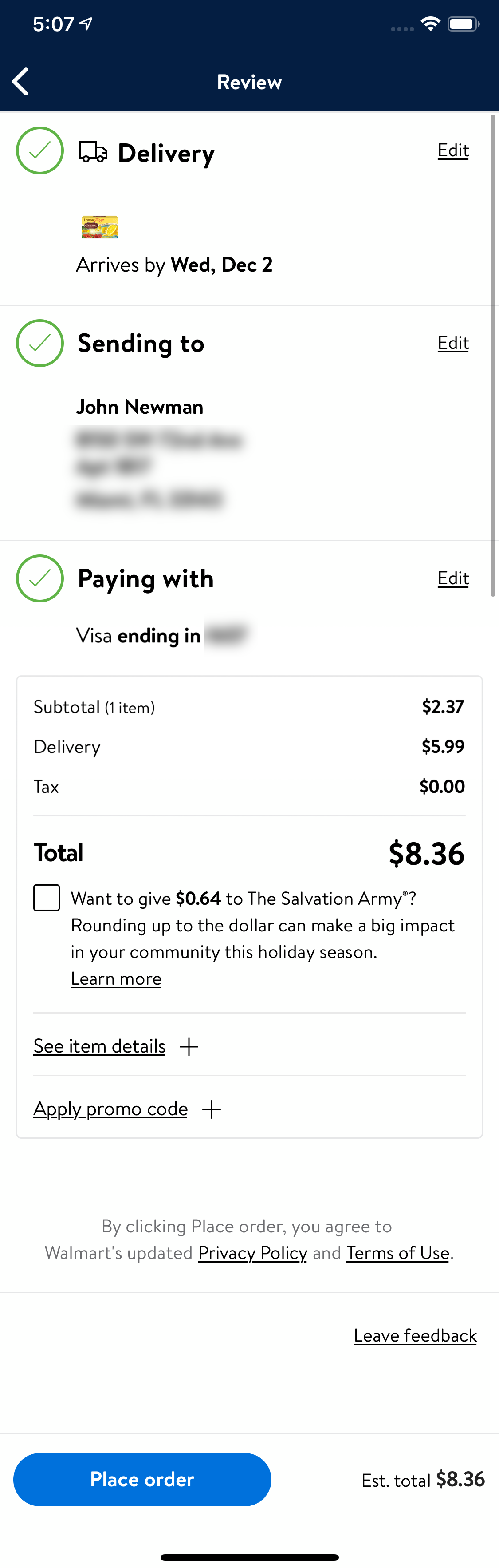 Mobile screenshot of Walmart