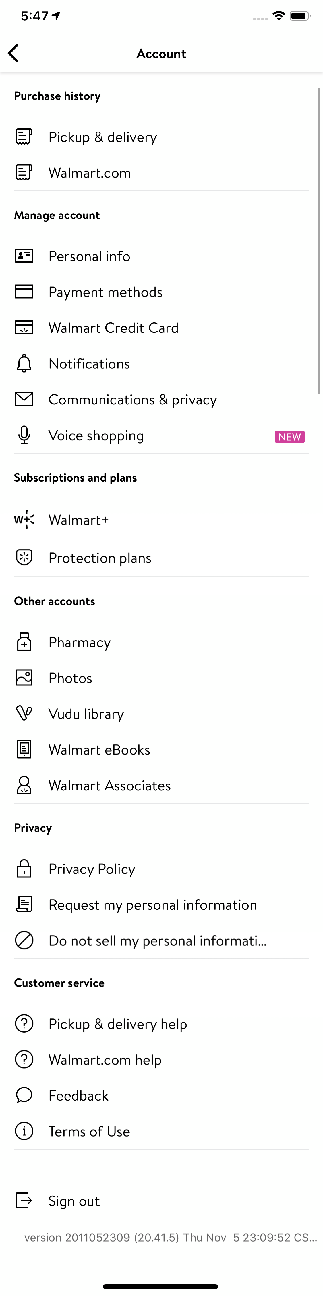 Mobile screenshot of Walmart