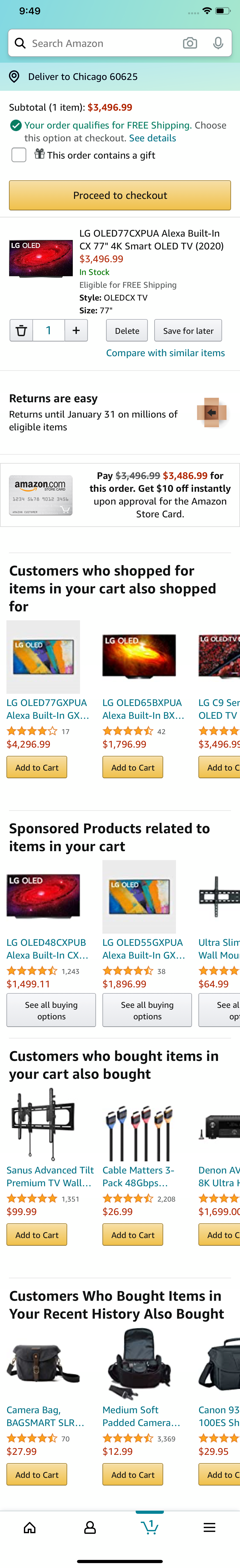 Mobile screenshot of Amazon