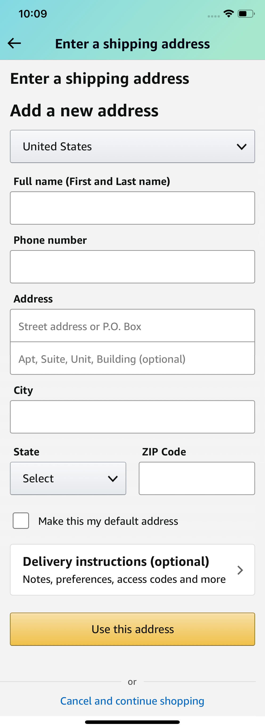 Mobile screenshot of Amazon