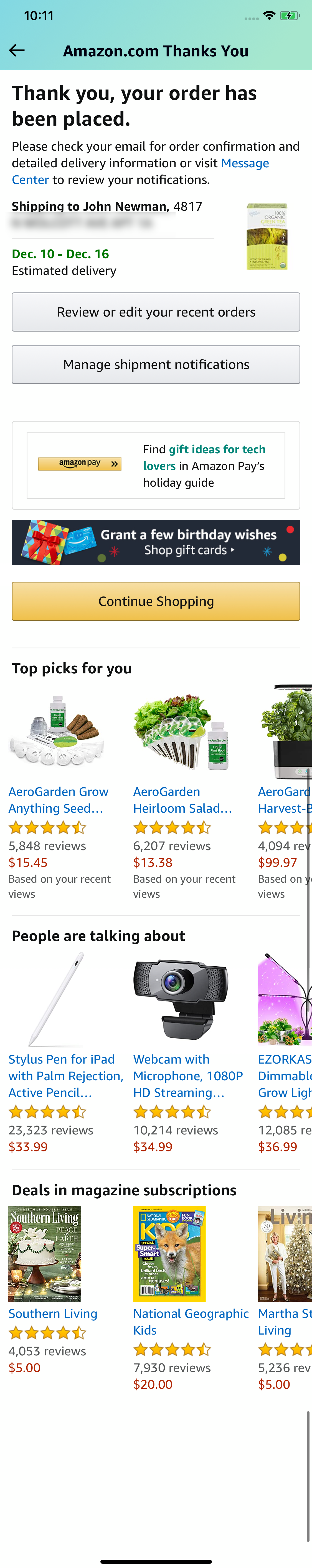 Mobile screenshot of Amazon