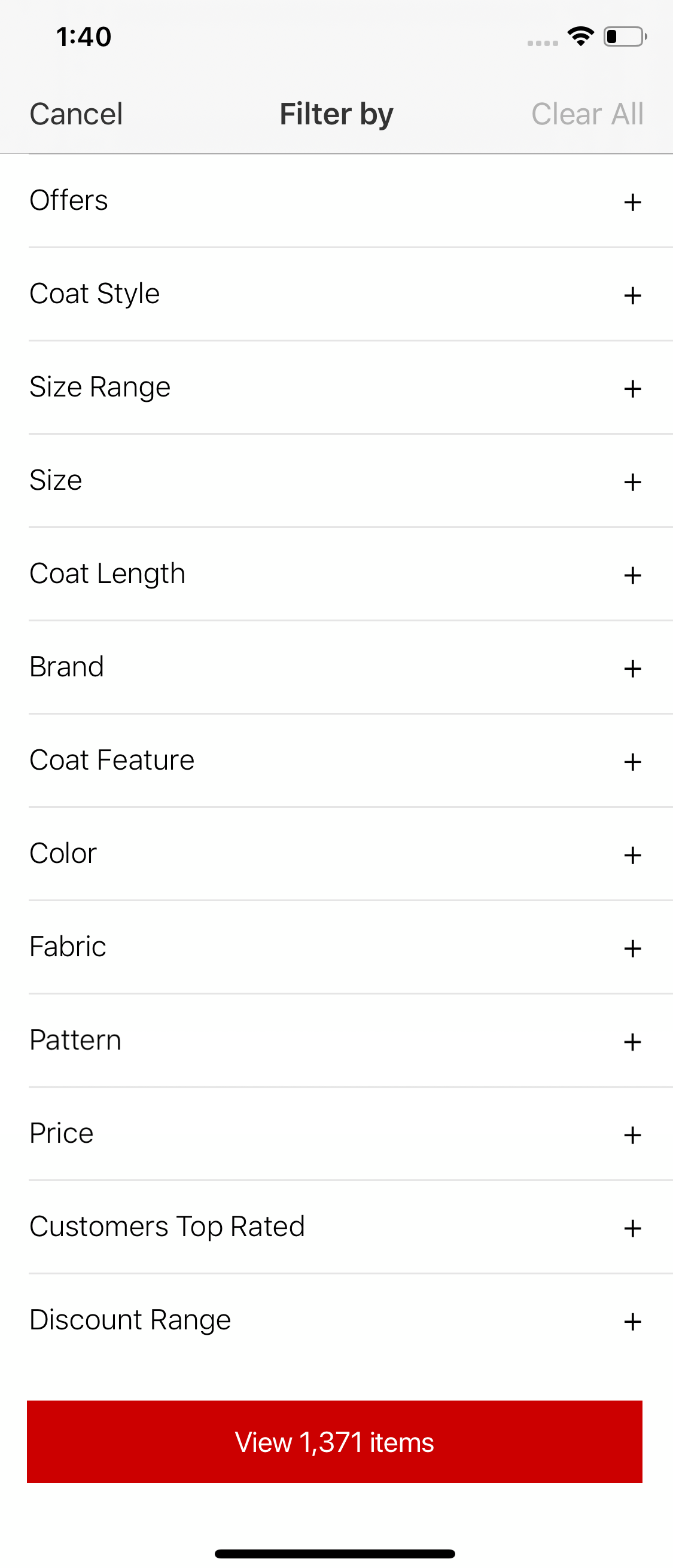 Mobile screenshot of Macy’s