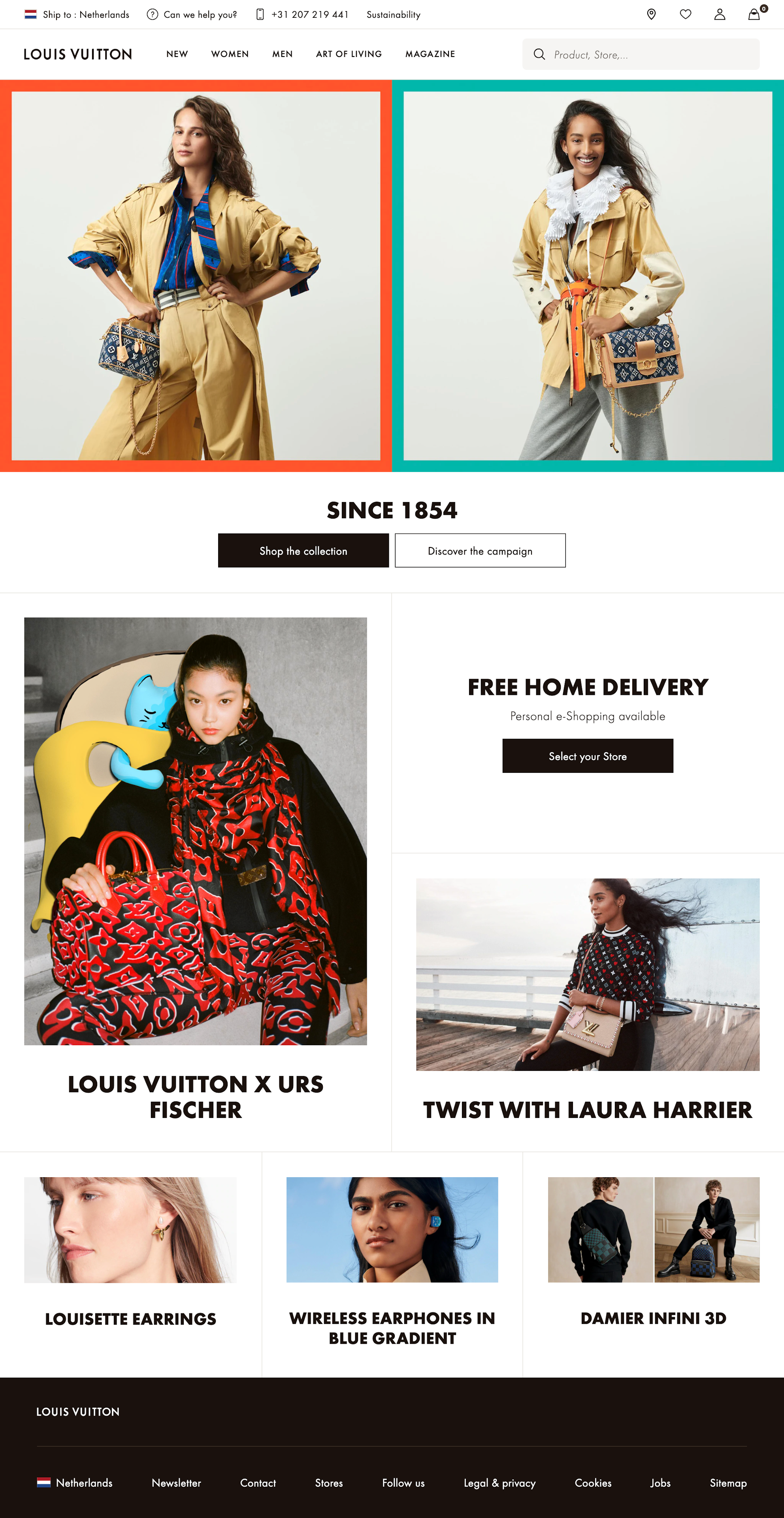 Louis Vuitton exclusive online Magazine Homepage