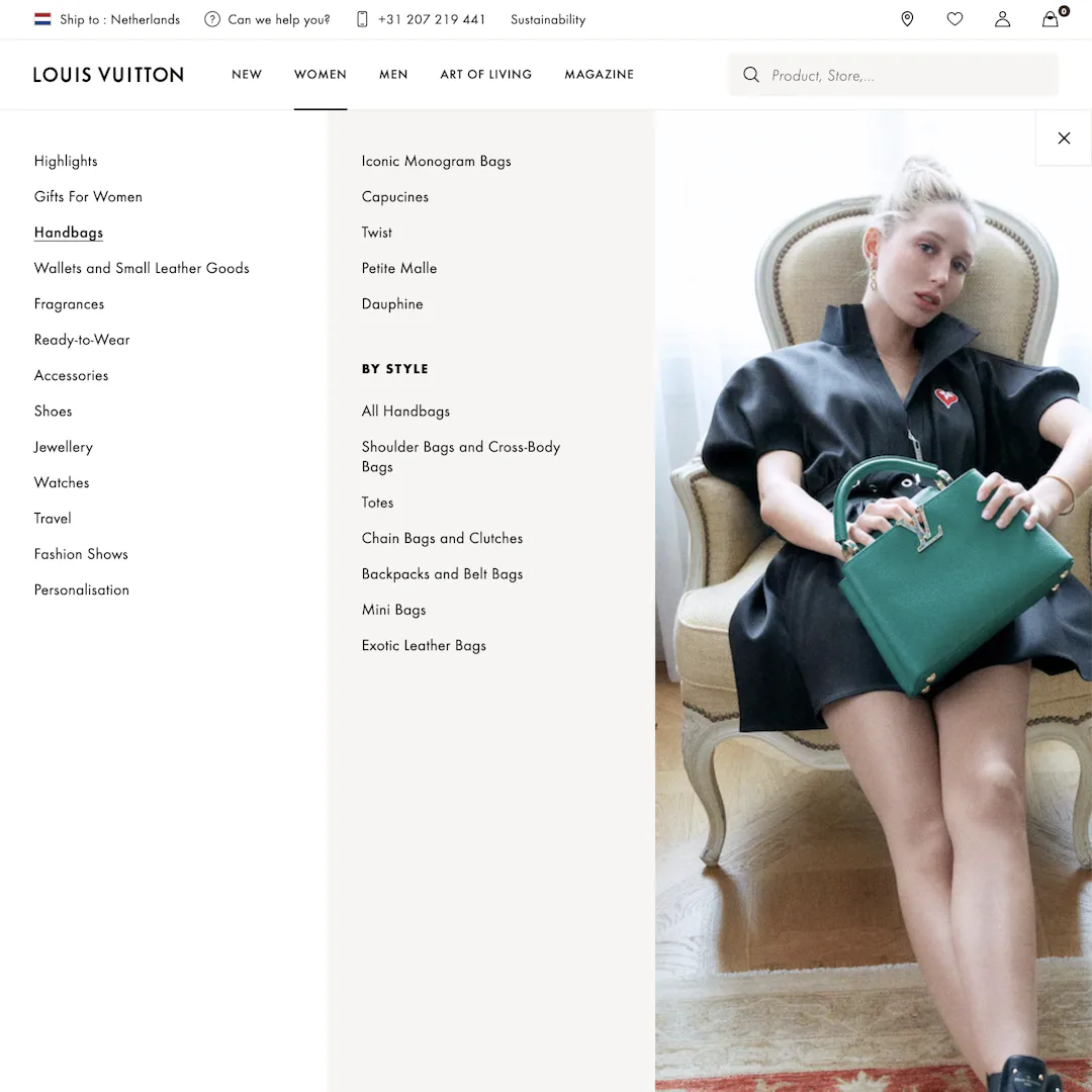 Louis Vuitton’s E-Commerce UX Case Study – Baymard Institute
