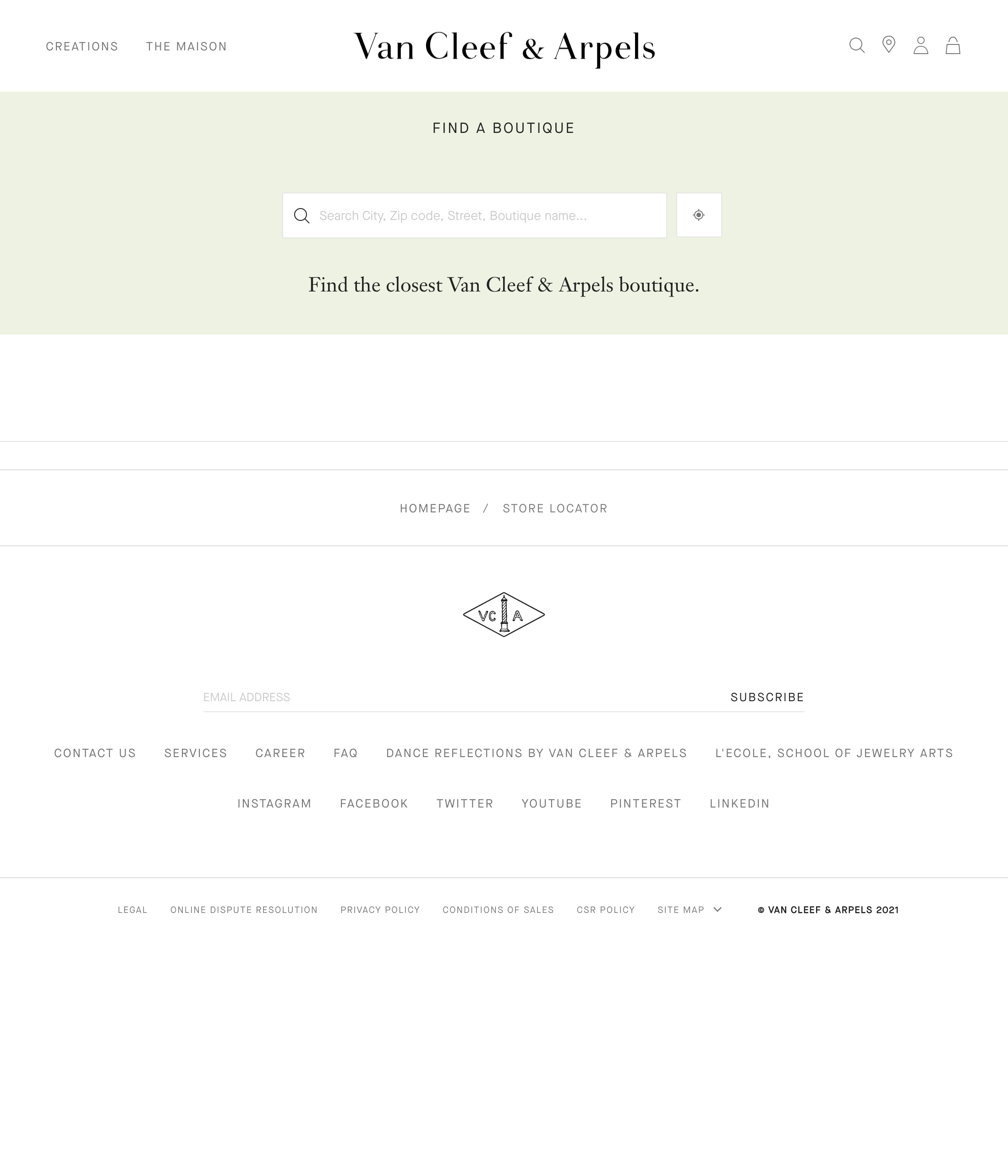 Desktop screenshot of Van Cleef & Arpels