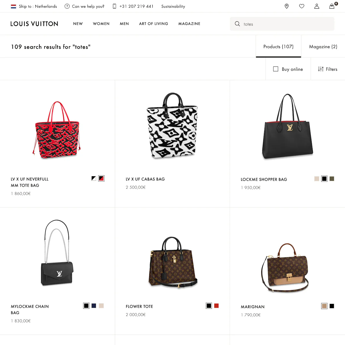 Louis Vuitton’s E-Commerce UX Case Study – Baymard Institute