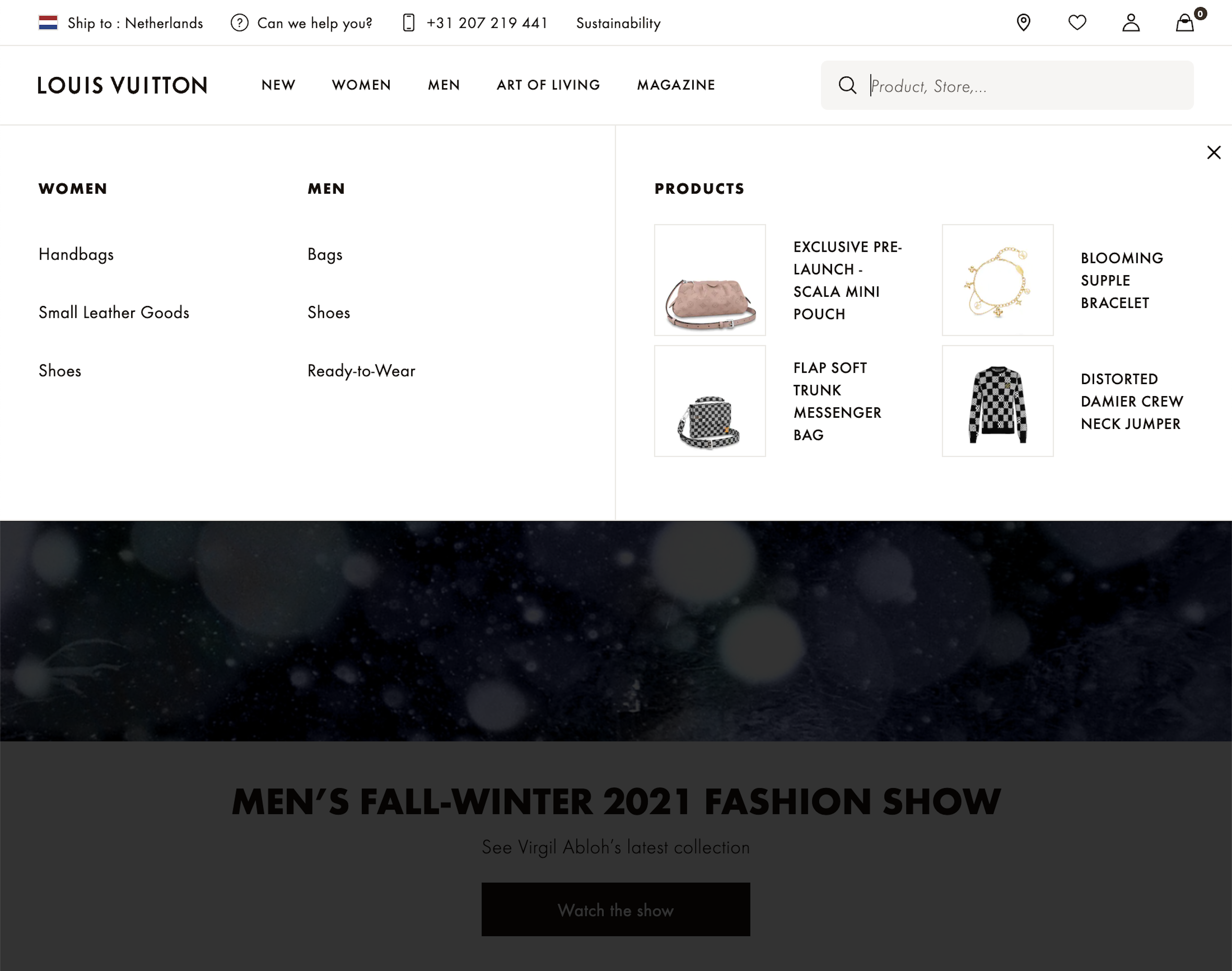 LOUIS VUITTON / Brand Website & E-commerce Platform - ilariat