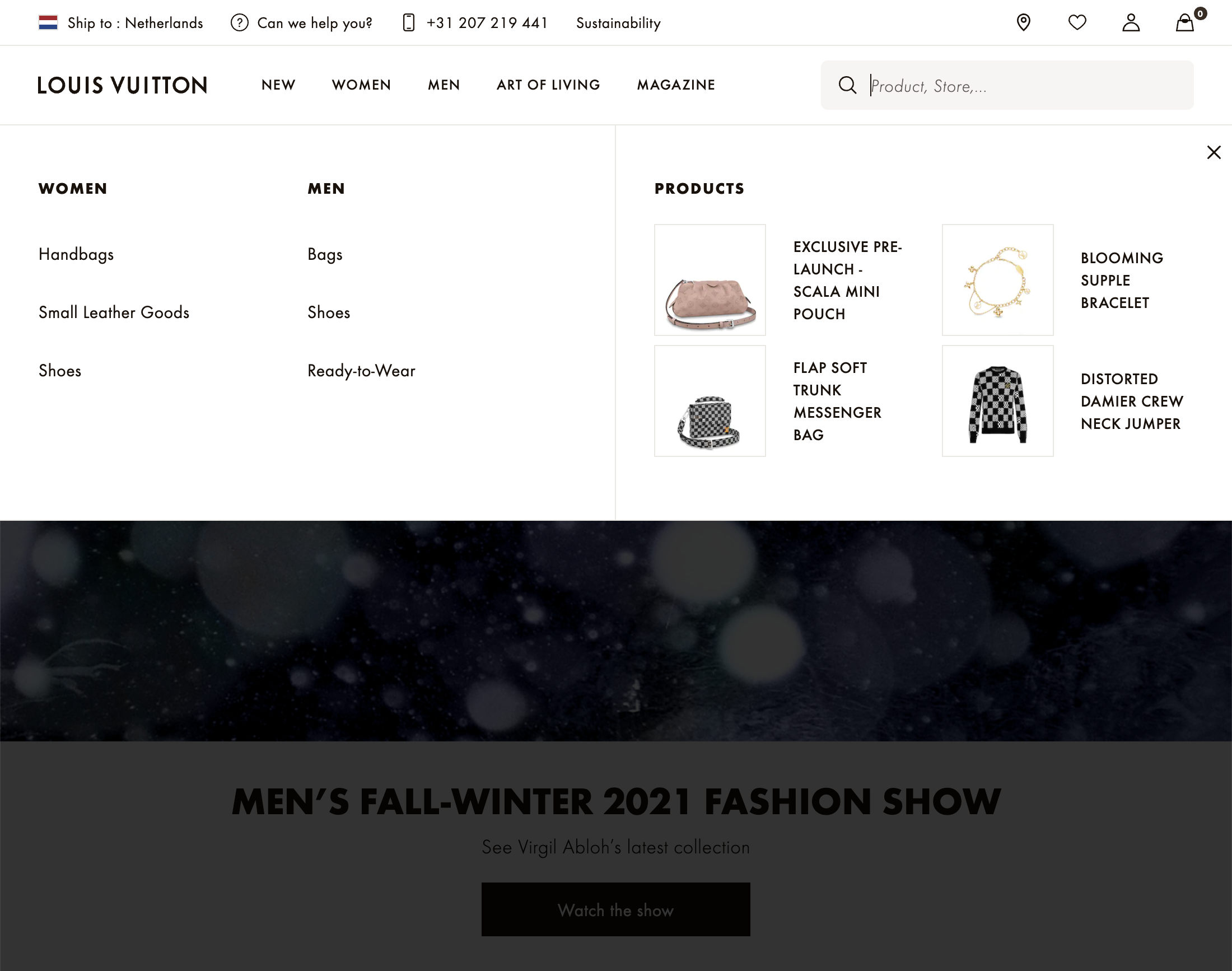 Louis Vuitton's Search Field – 334 of 660 Search Field Examples