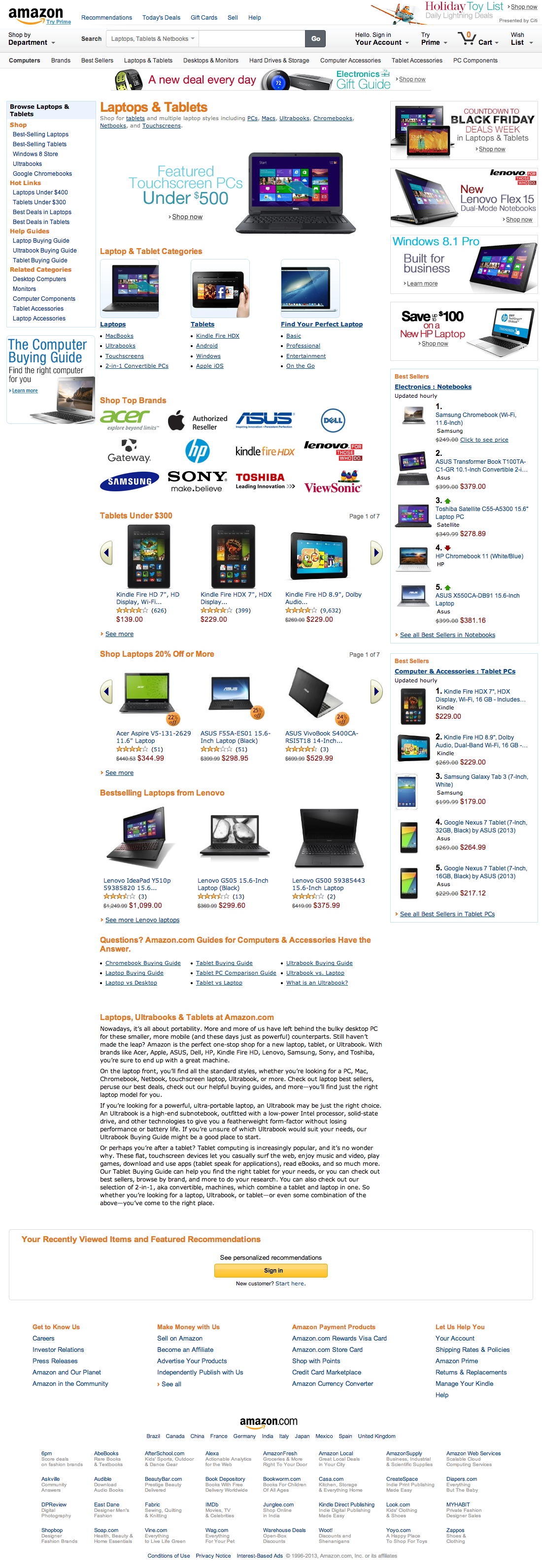 Desktop screenshot of Amazon