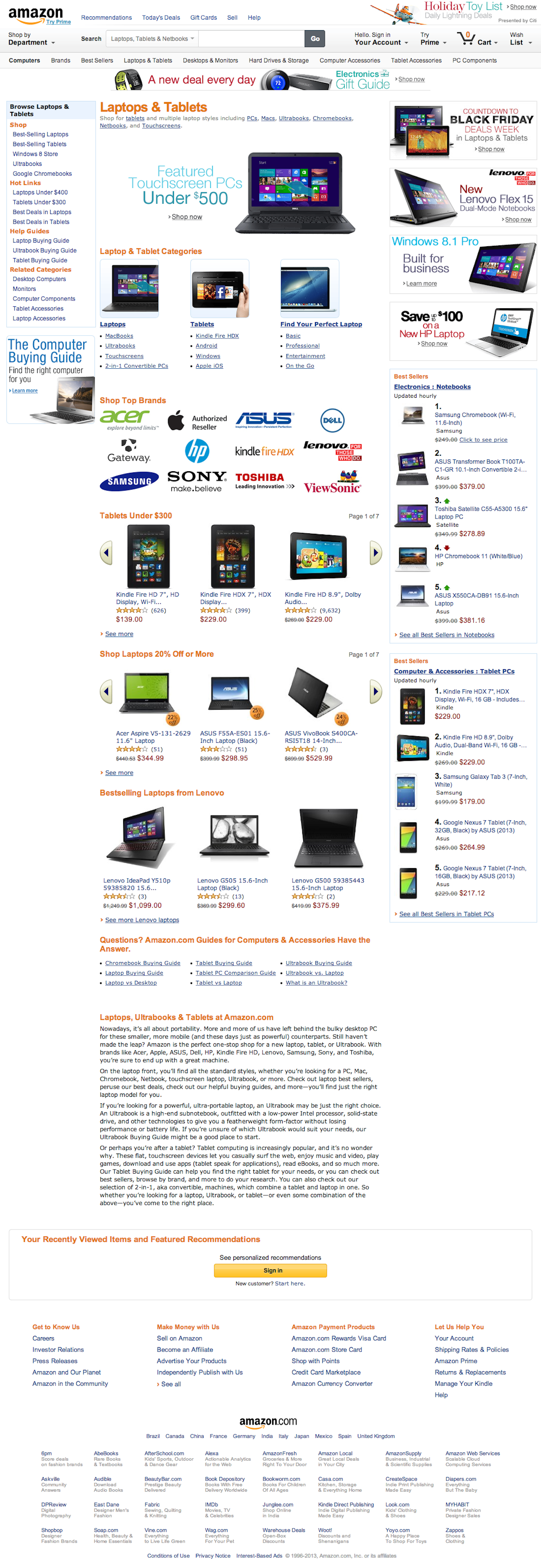 Desktop screenshot of Amazon