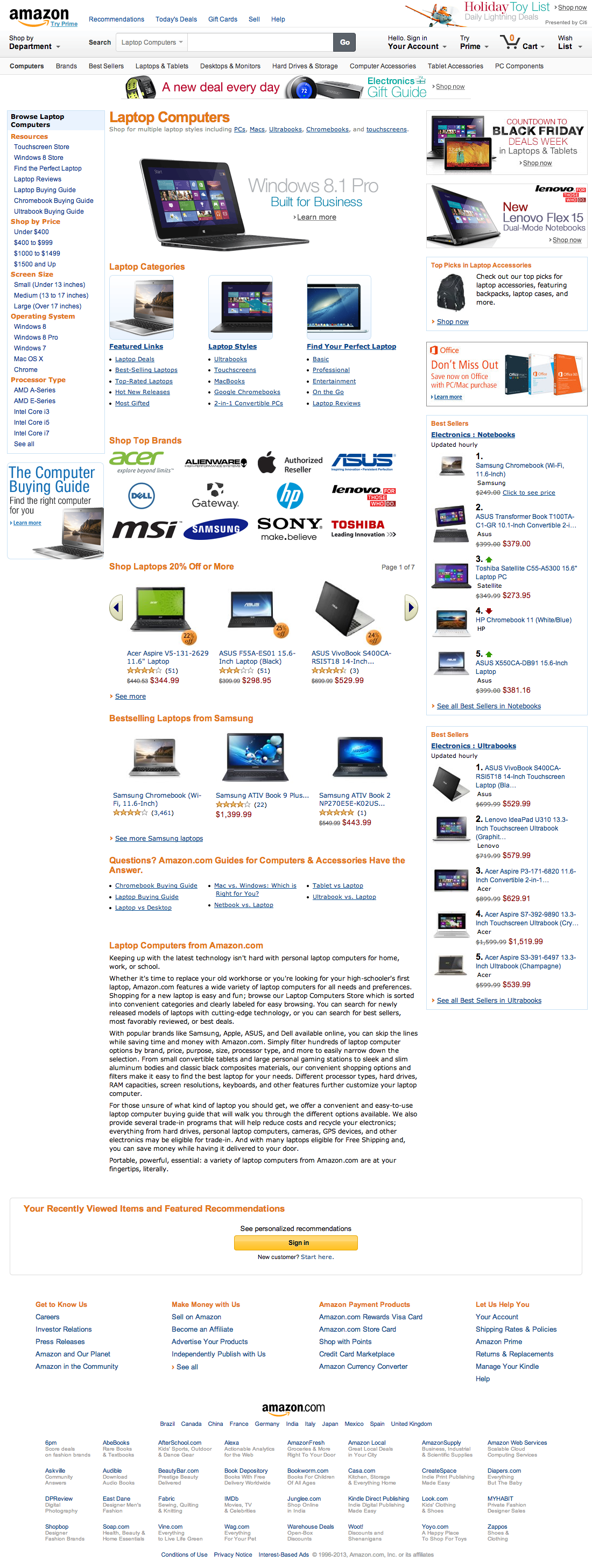 Desktop screenshot of Amazon