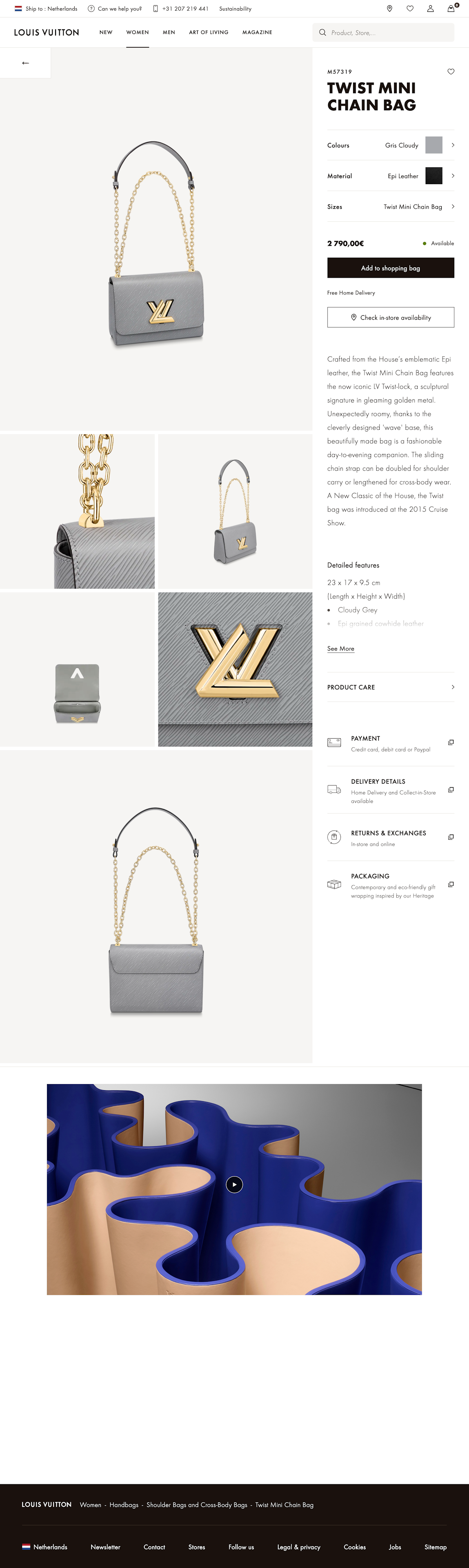 Louis Vuitton's Customer Info & Address – 418 of 776 Customer Info &  Address Examples – Baymard Institute