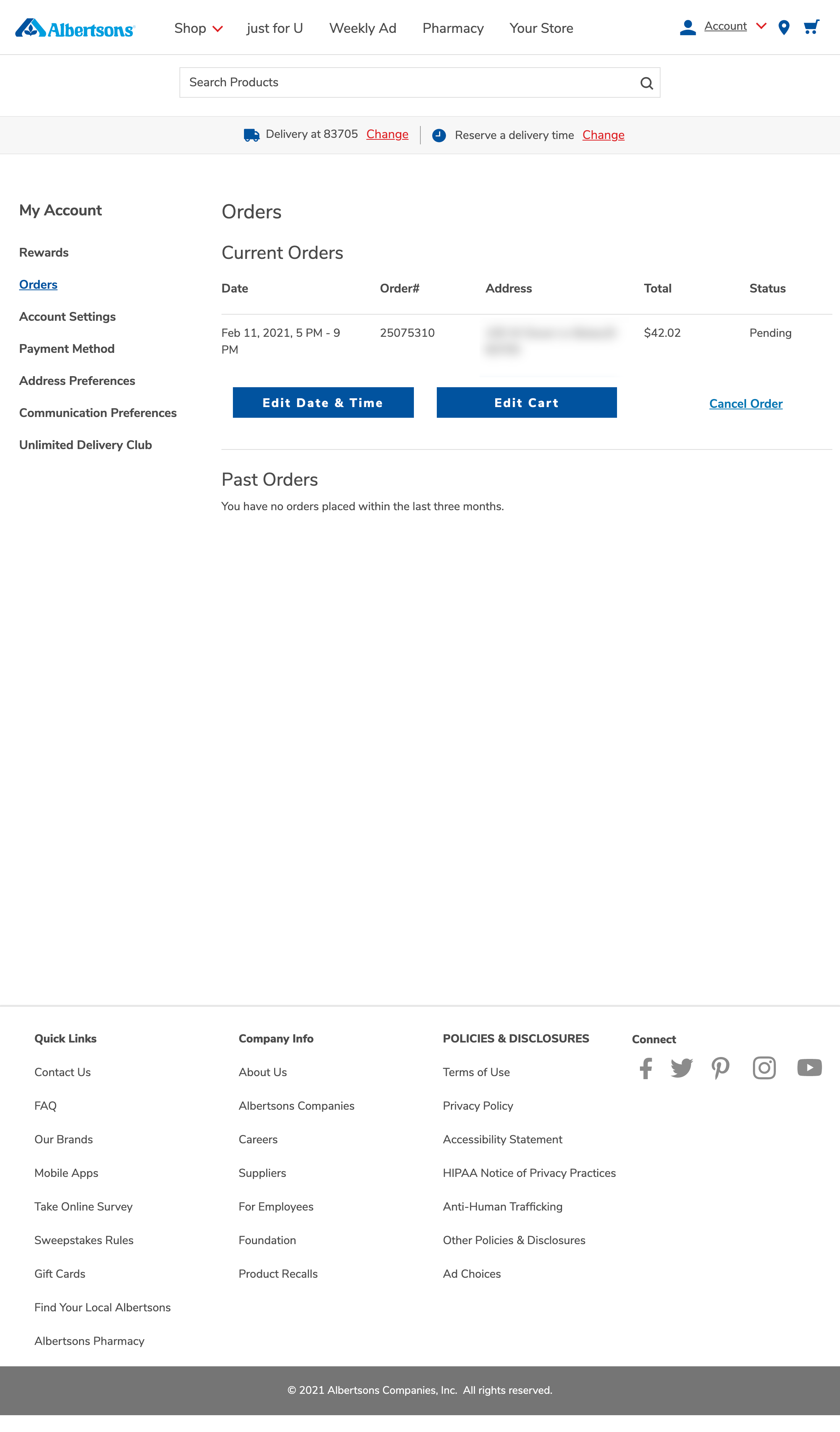 Albertsons’ Orders Overview – 85 Of 132 Orders Overview Examples ...