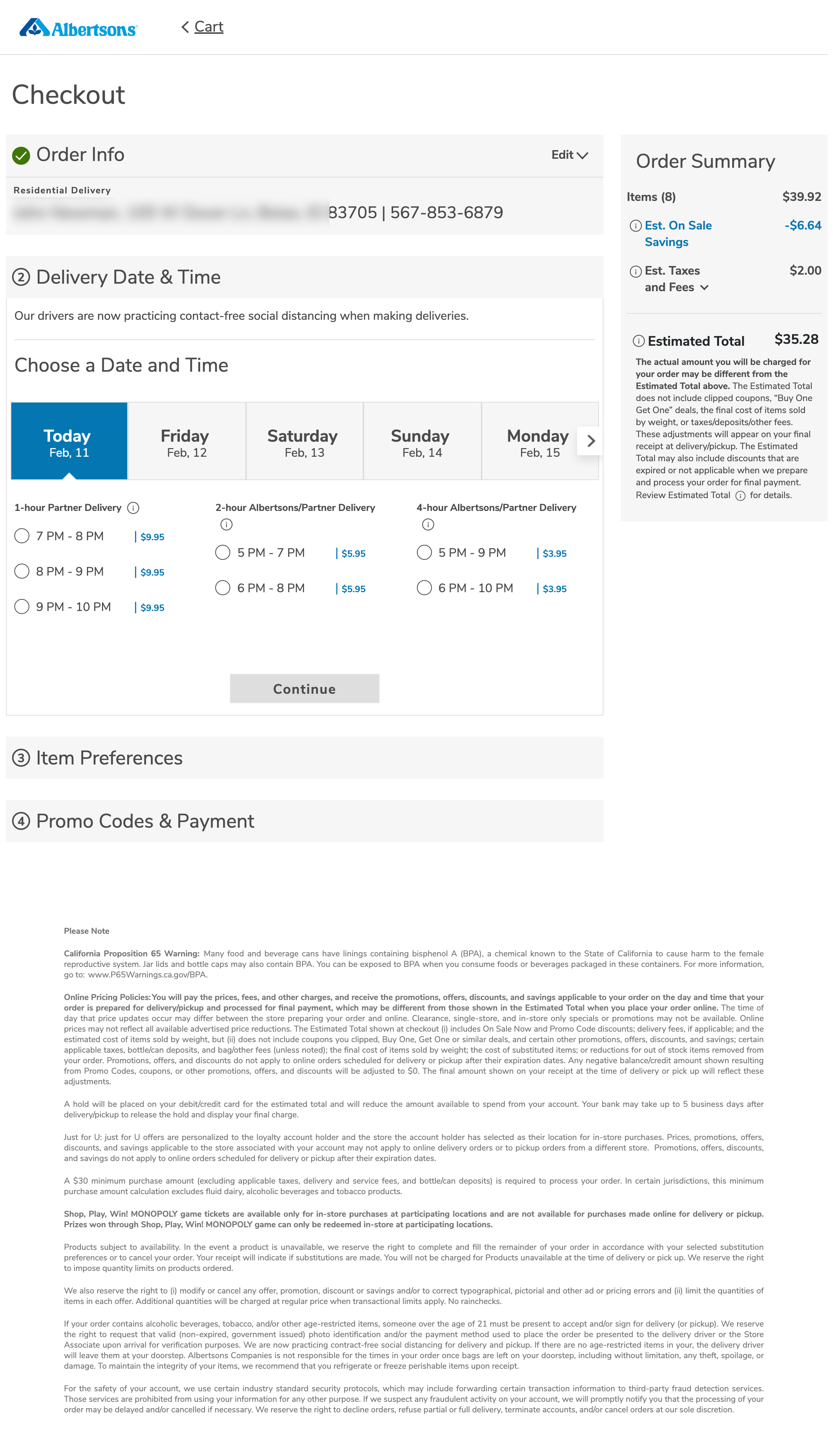 Desktop screenshot of Albertsons