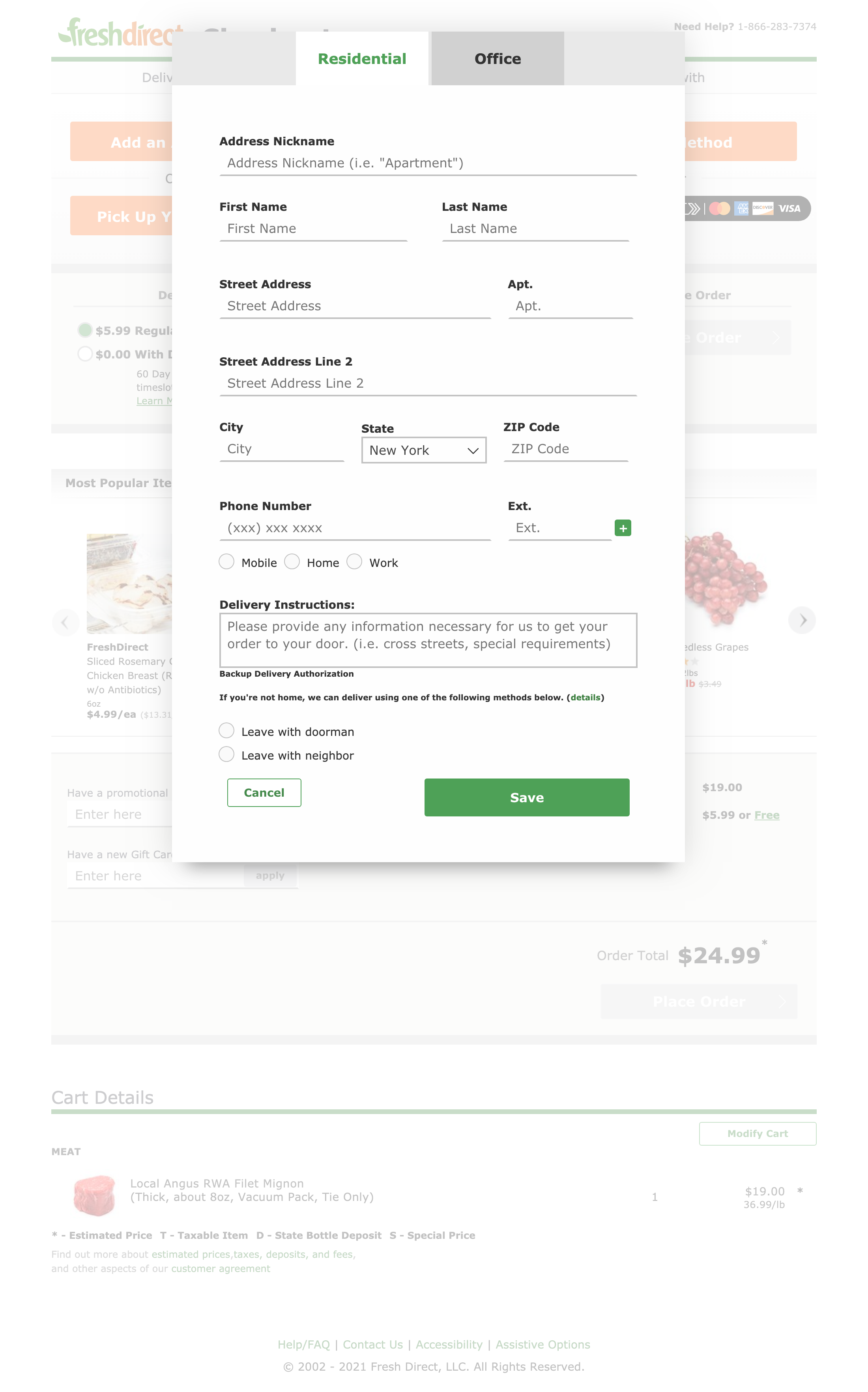 FreshDirect’s UX Case Study Baymard Institute
