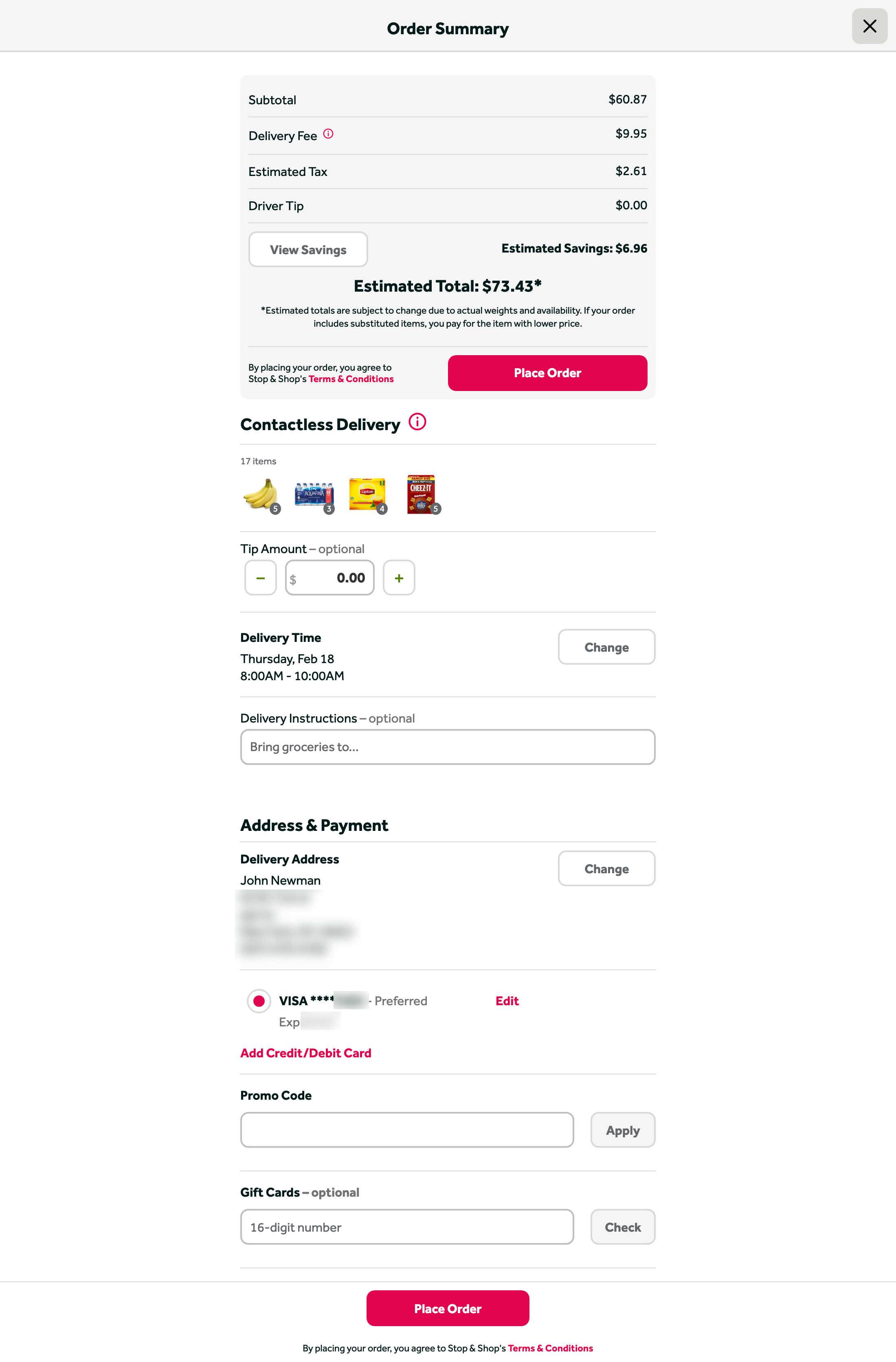 Peapod’s Review Order 260 of 561 Review Order Examples Baymard