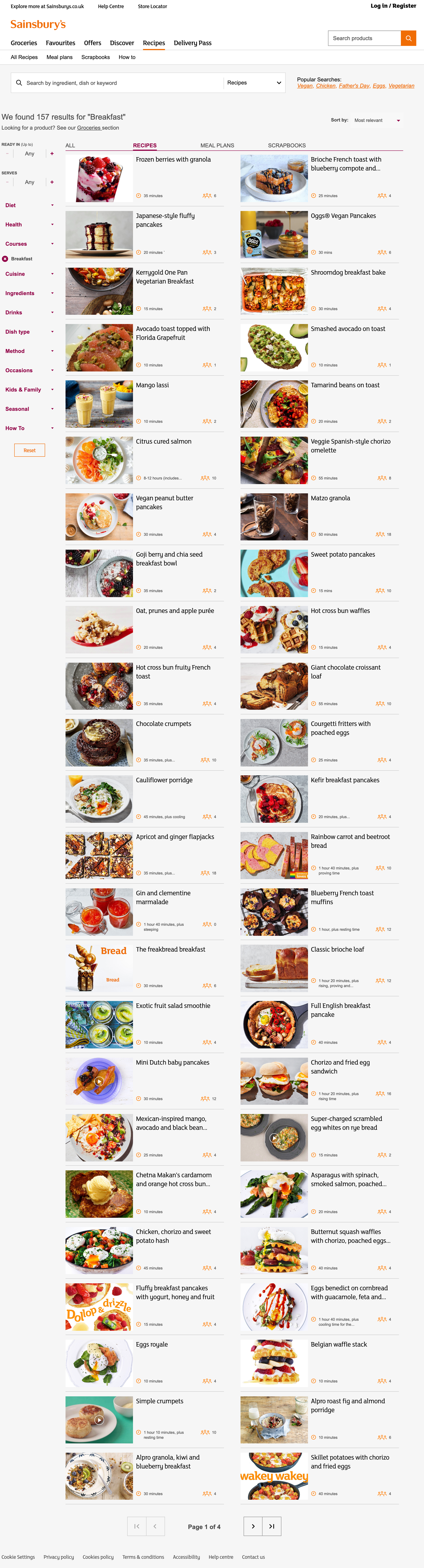 Desktop screenshot of Sainsbury’s