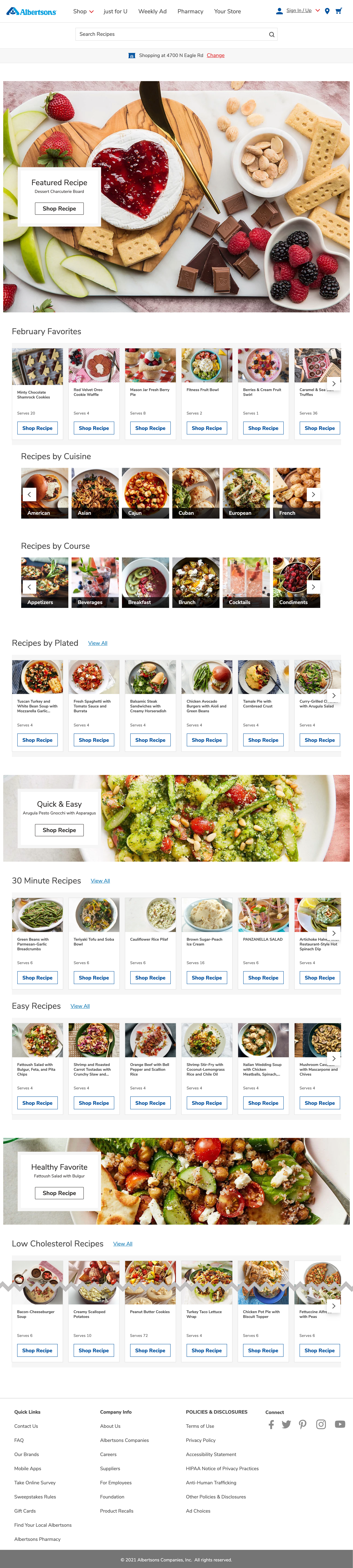 Desktop screenshot of Albertsons