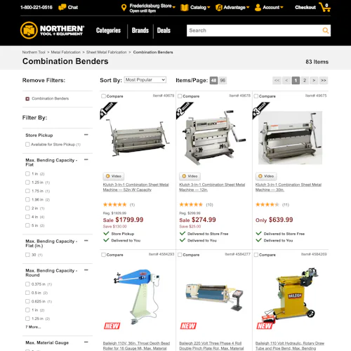 592 ‘Product List’ Design Examples – Baymard Institute