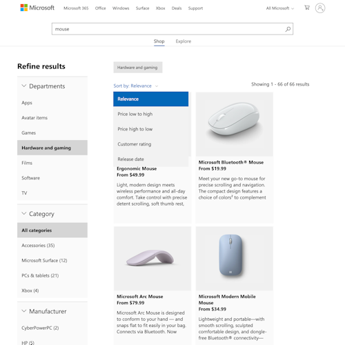 240 ‘Sorting Tool’ Design Examples – Baymard Institute