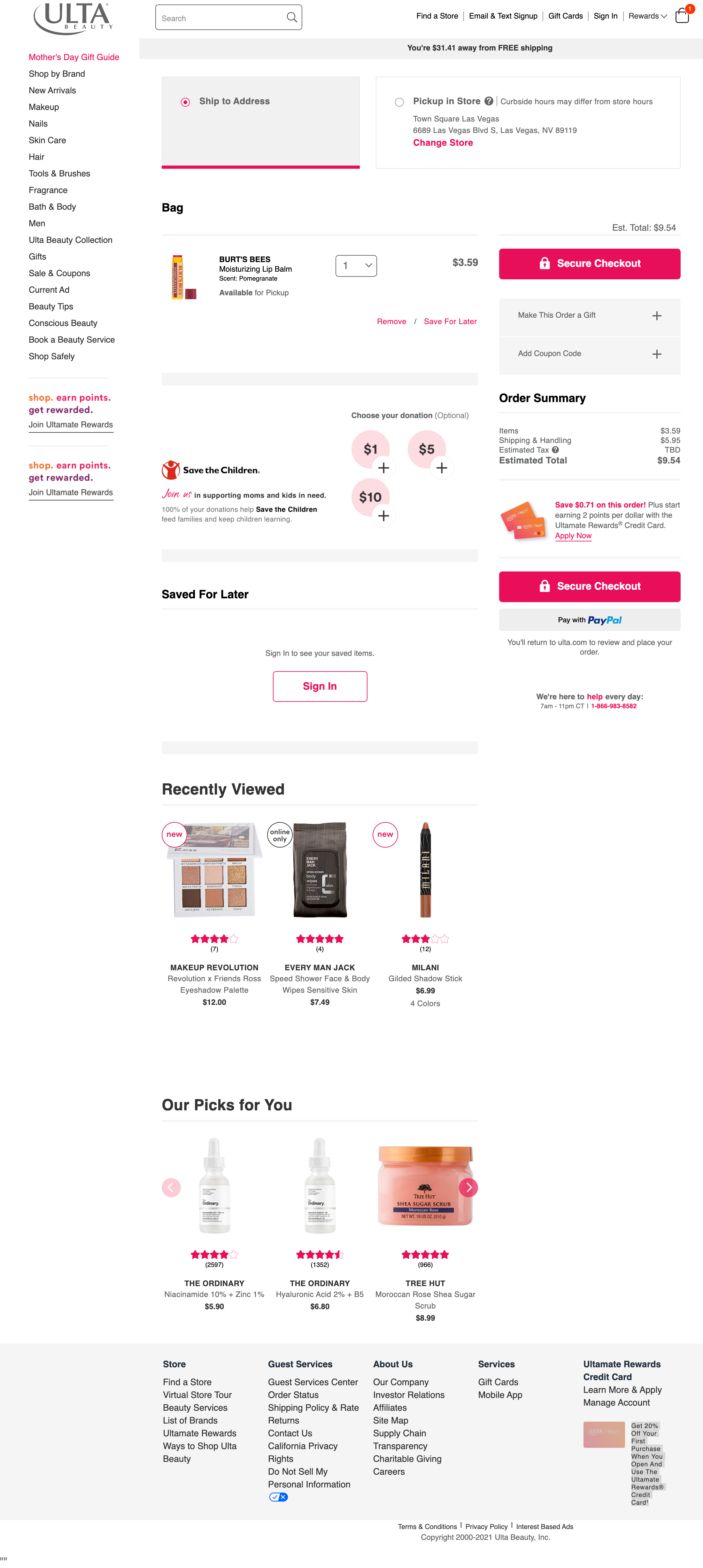 Desktop screenshot of Ulta Beauty