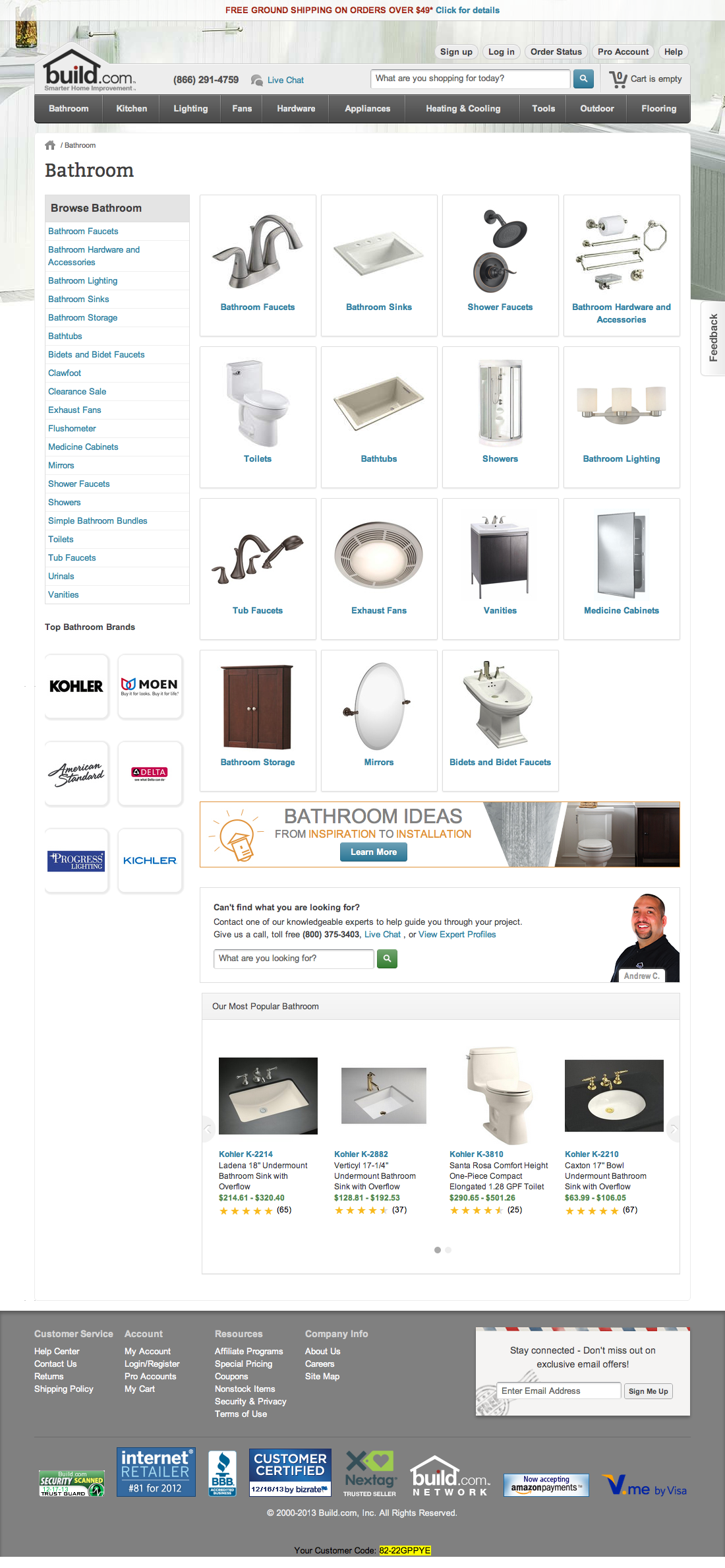 Desktop screenshot of Build.com