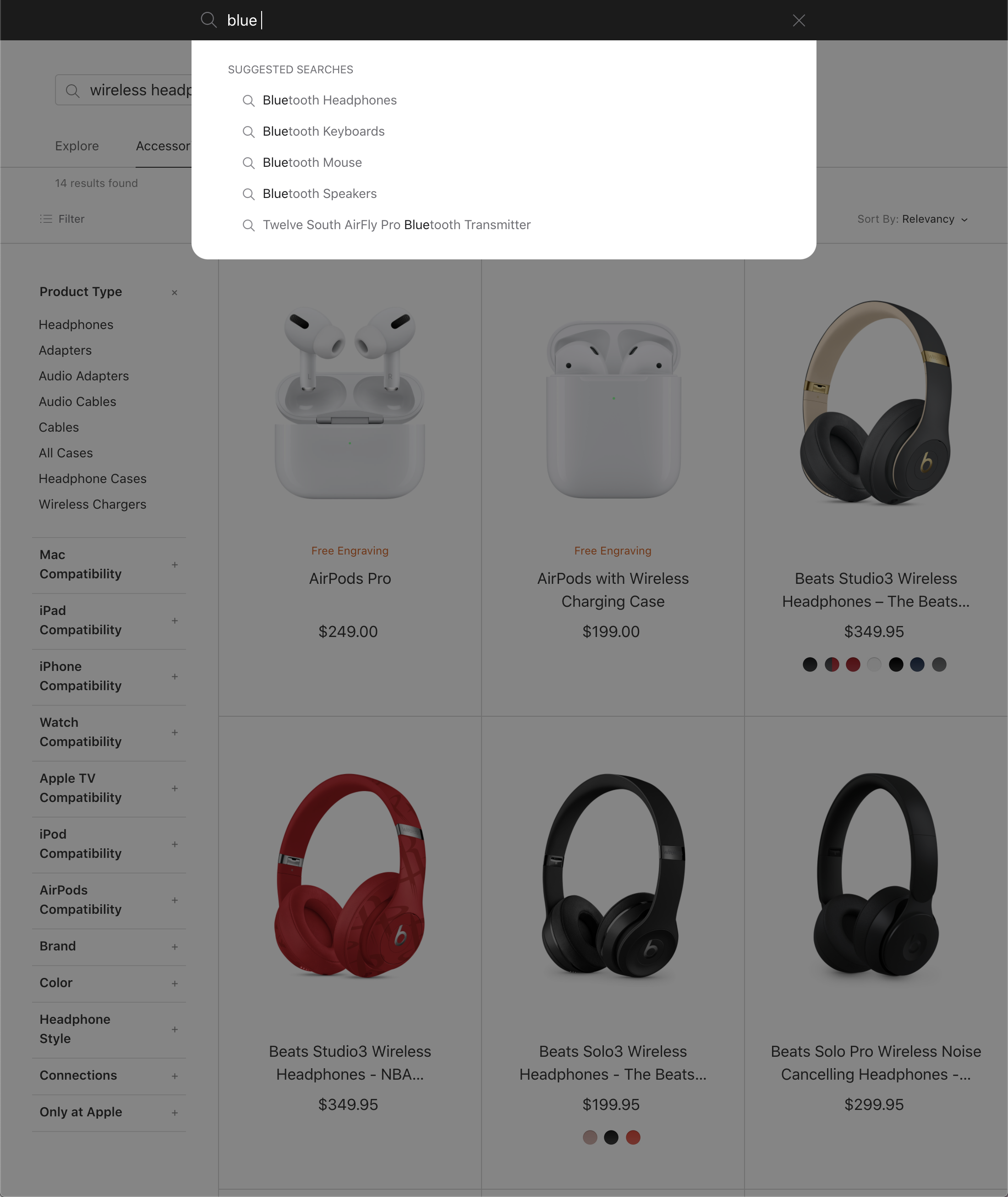 Desktop screenshot of Apple