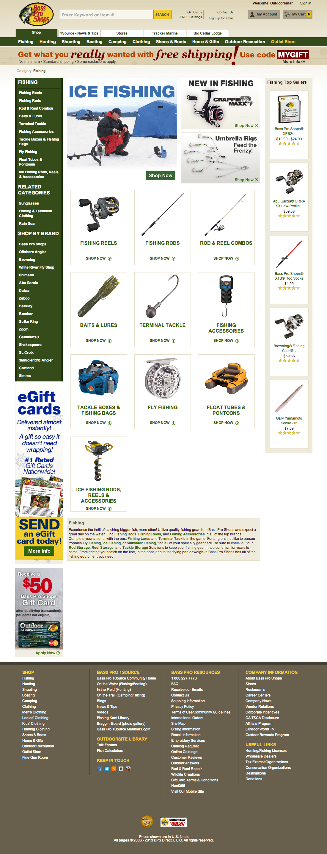 Desktop screenshot of Bass Pro Shops