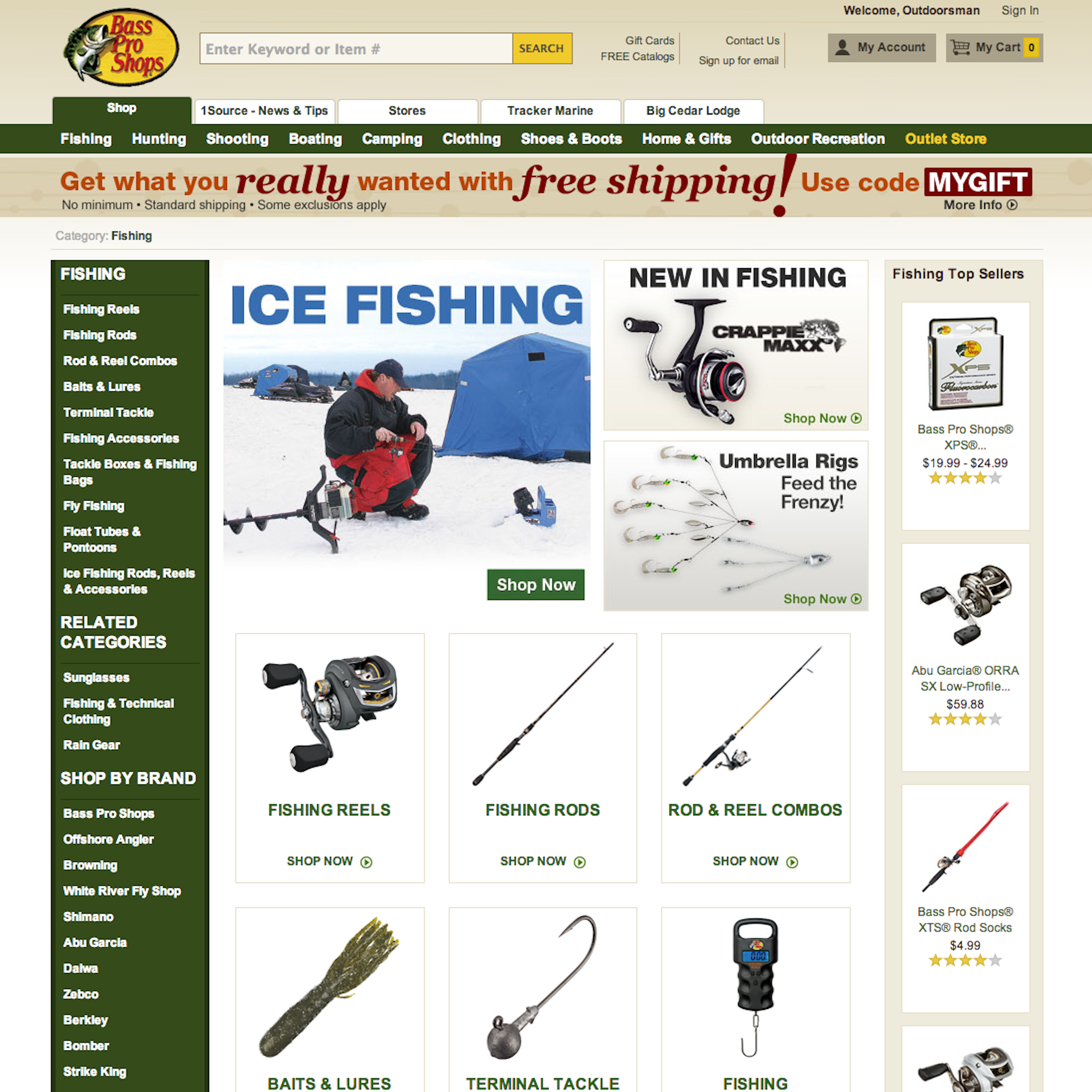 Desktop screenshot of Bass Pro Shops
