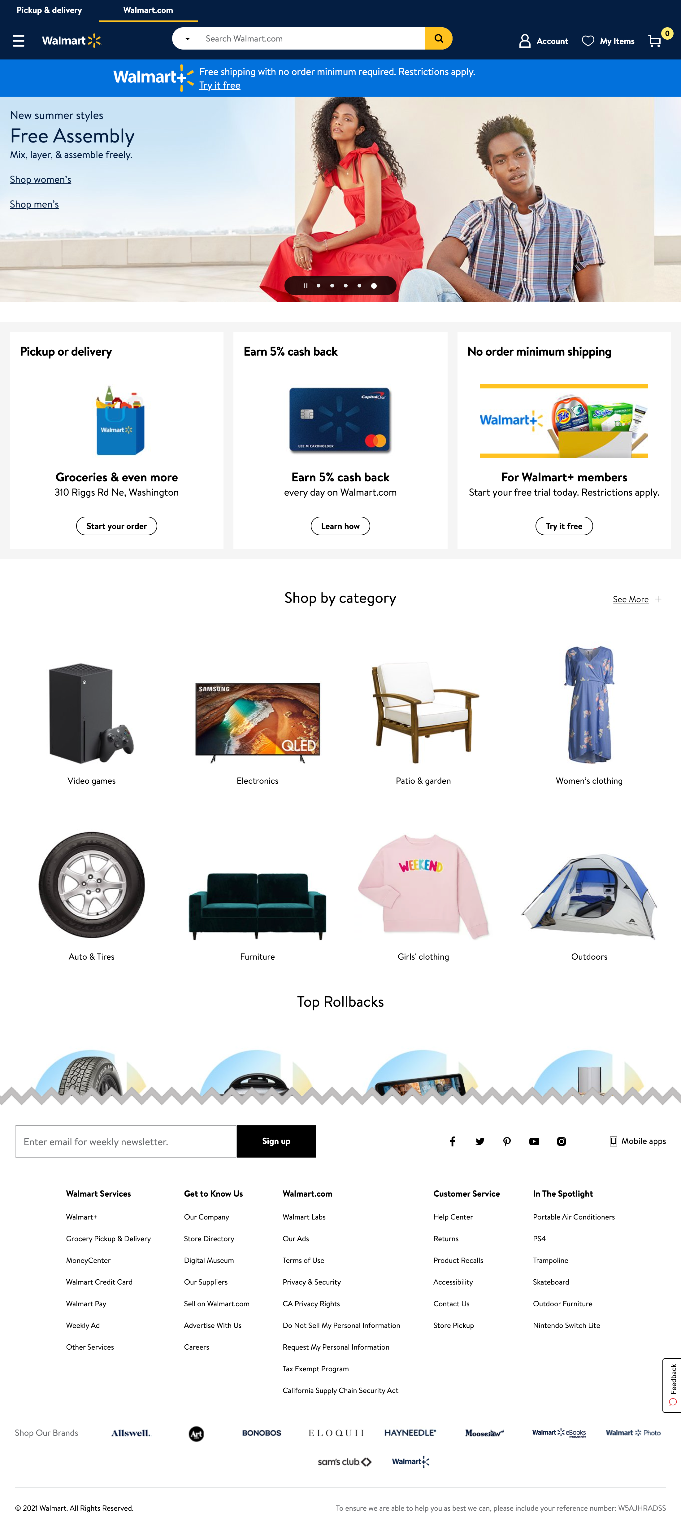 Desktop screenshot of Walmart