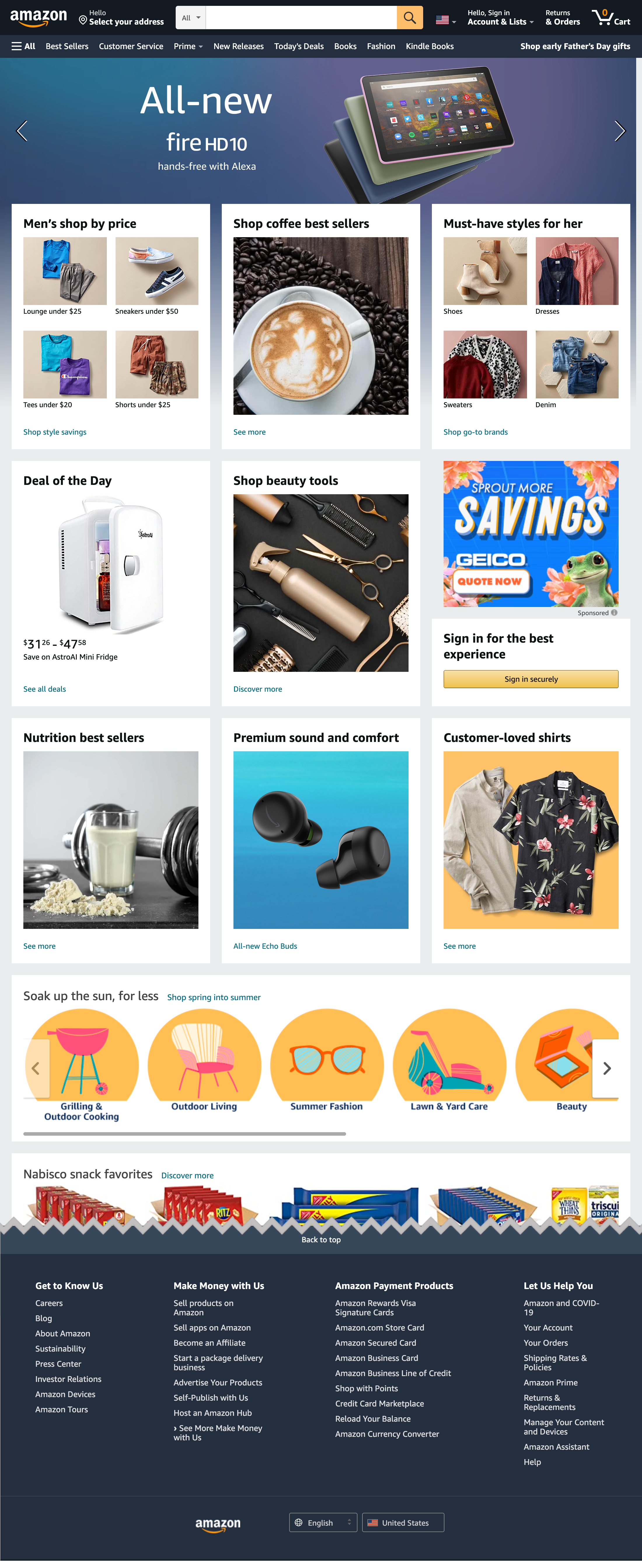 Desktop screenshot of Amazon