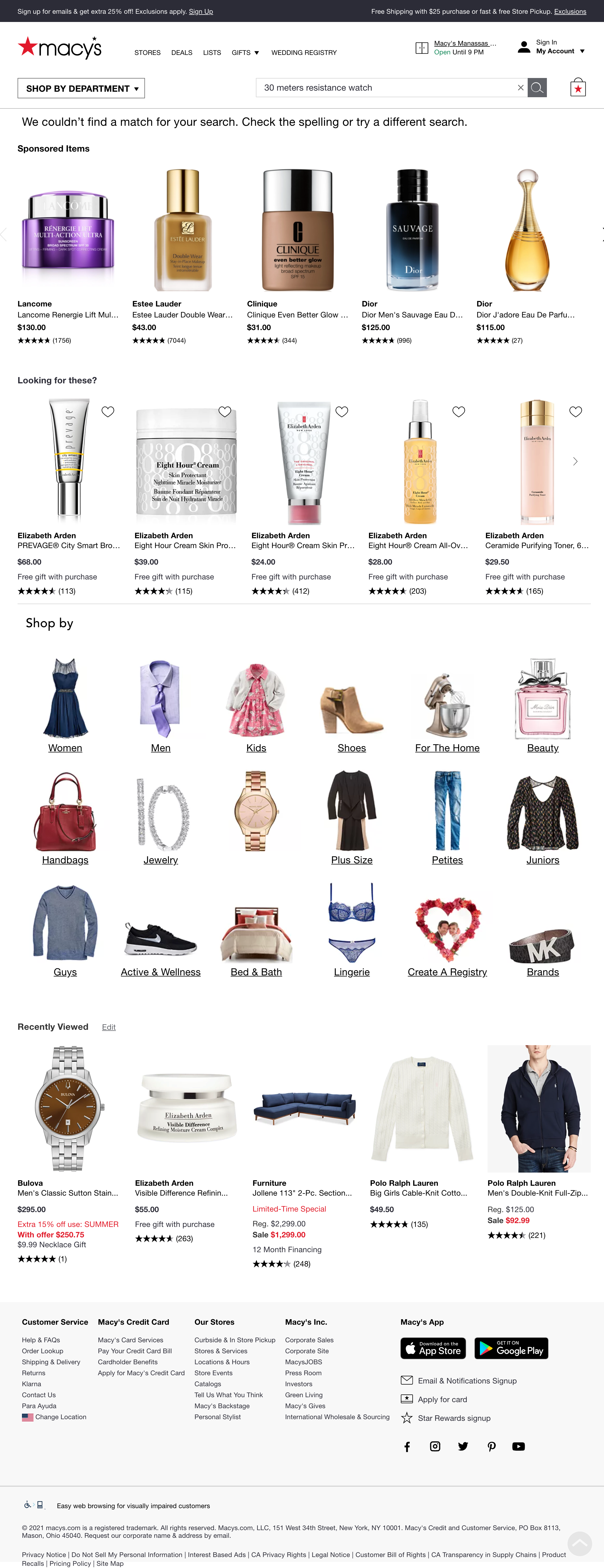 Desktop screenshot of Macy’s