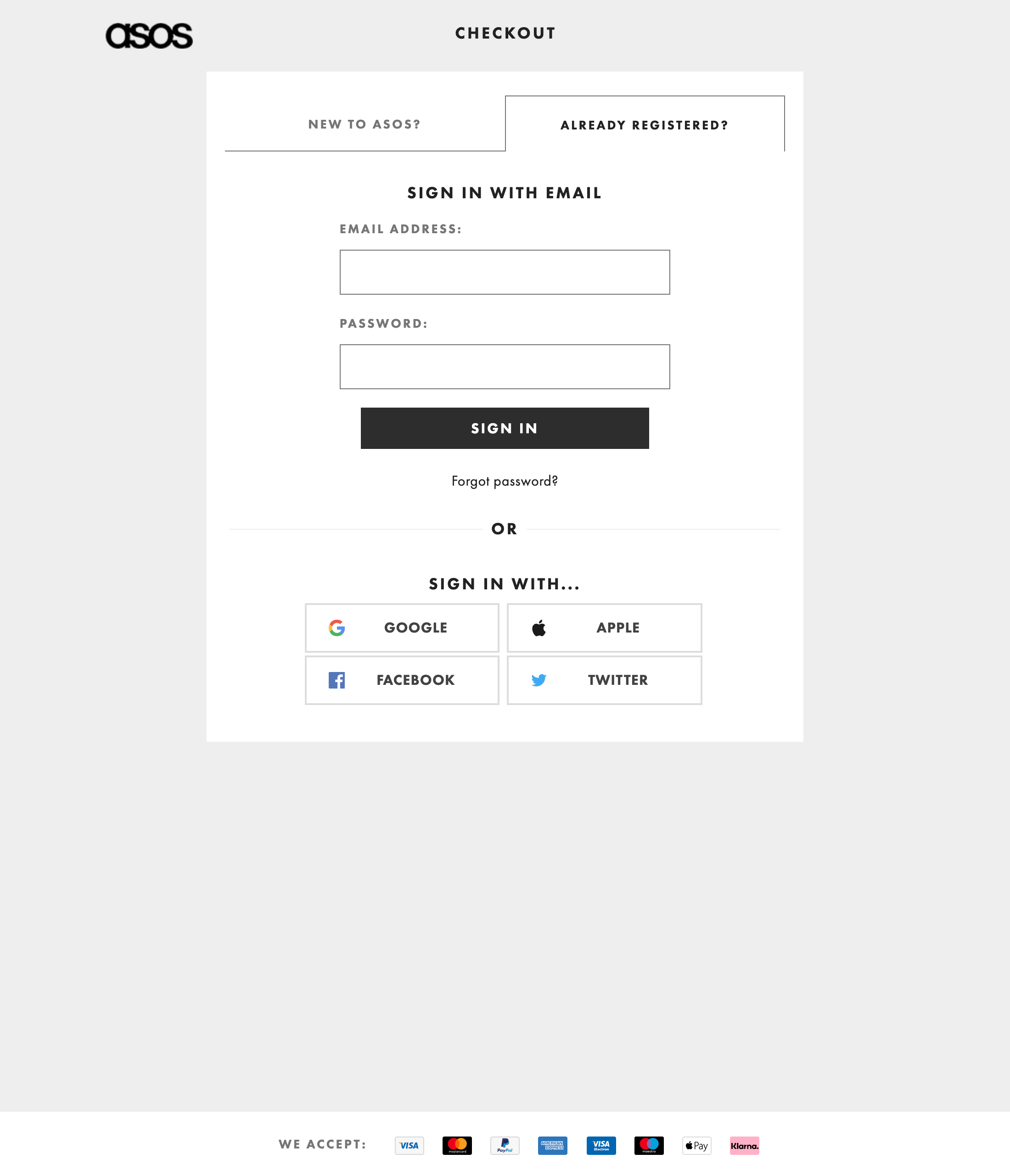 ASOS’ Account Selection 289 of 688 Account Selection Examples