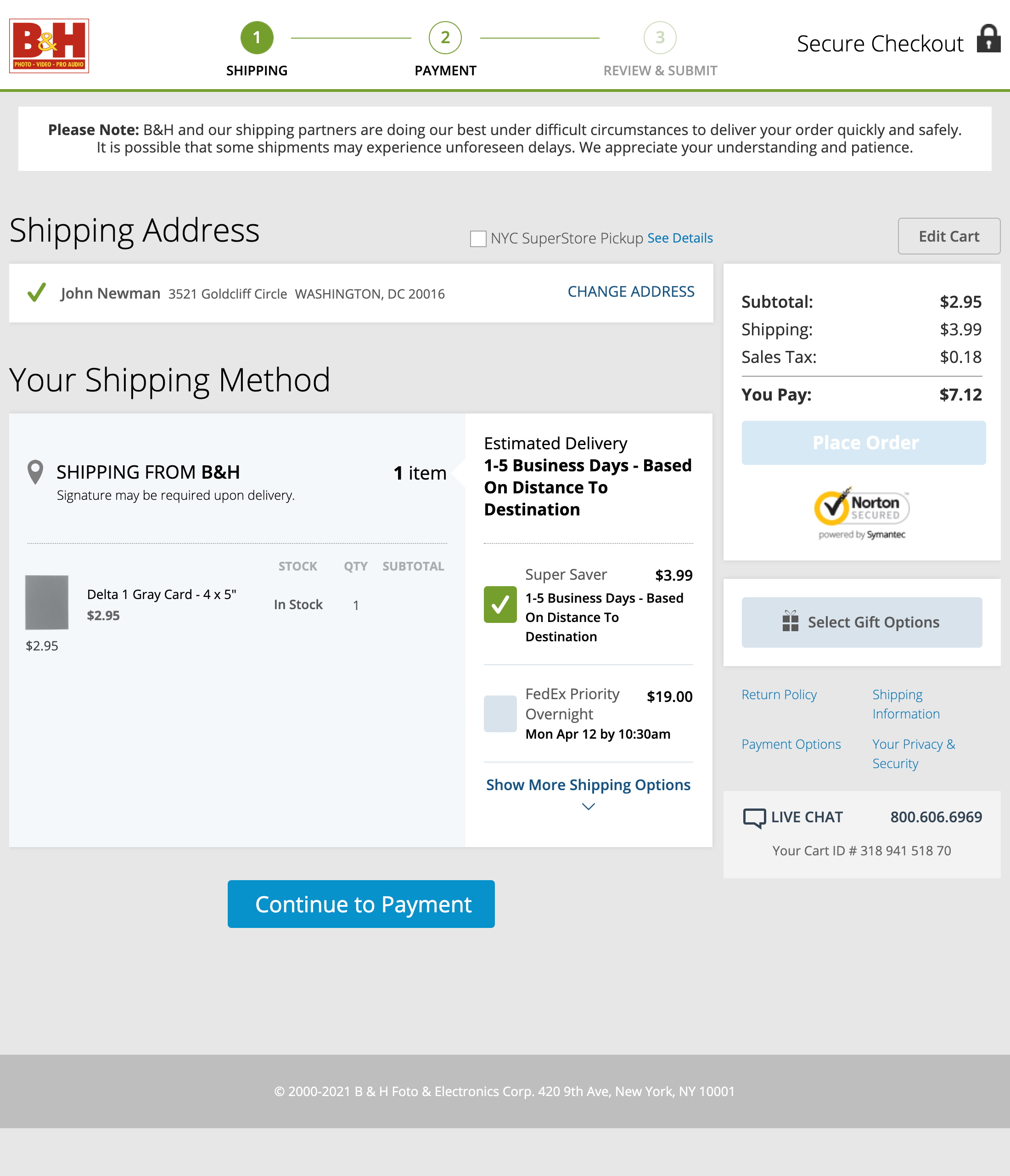 Desktop screenshot of B&amp;H Photo