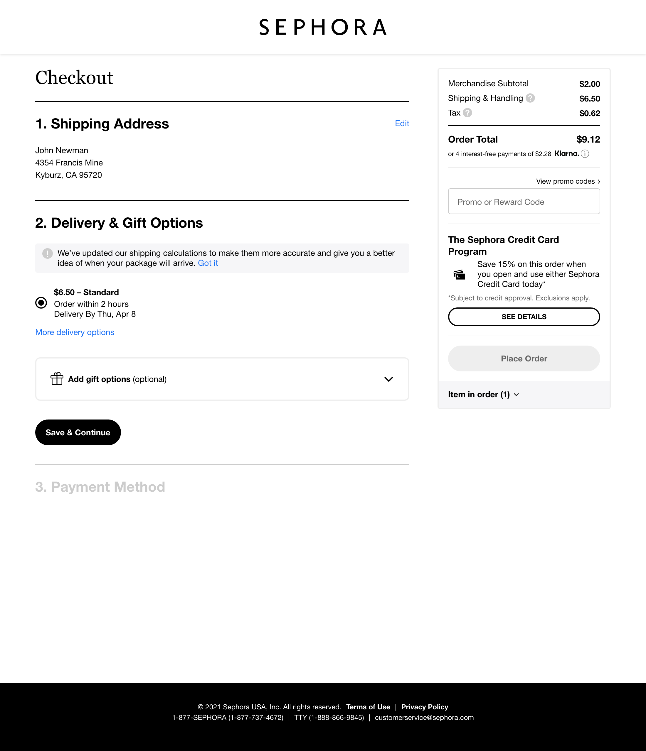 Desktop screenshot of Sephora