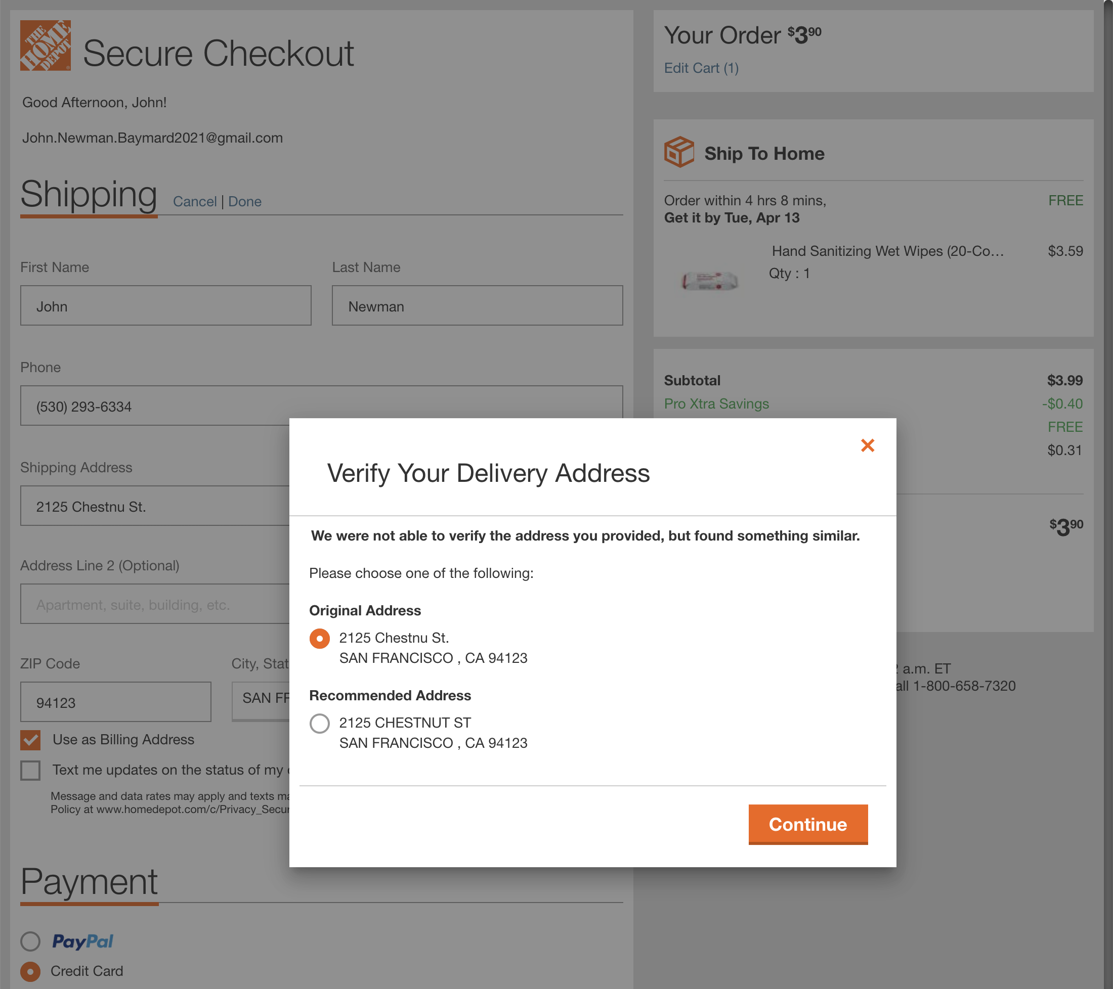 Desktop screenshot of Home Depot